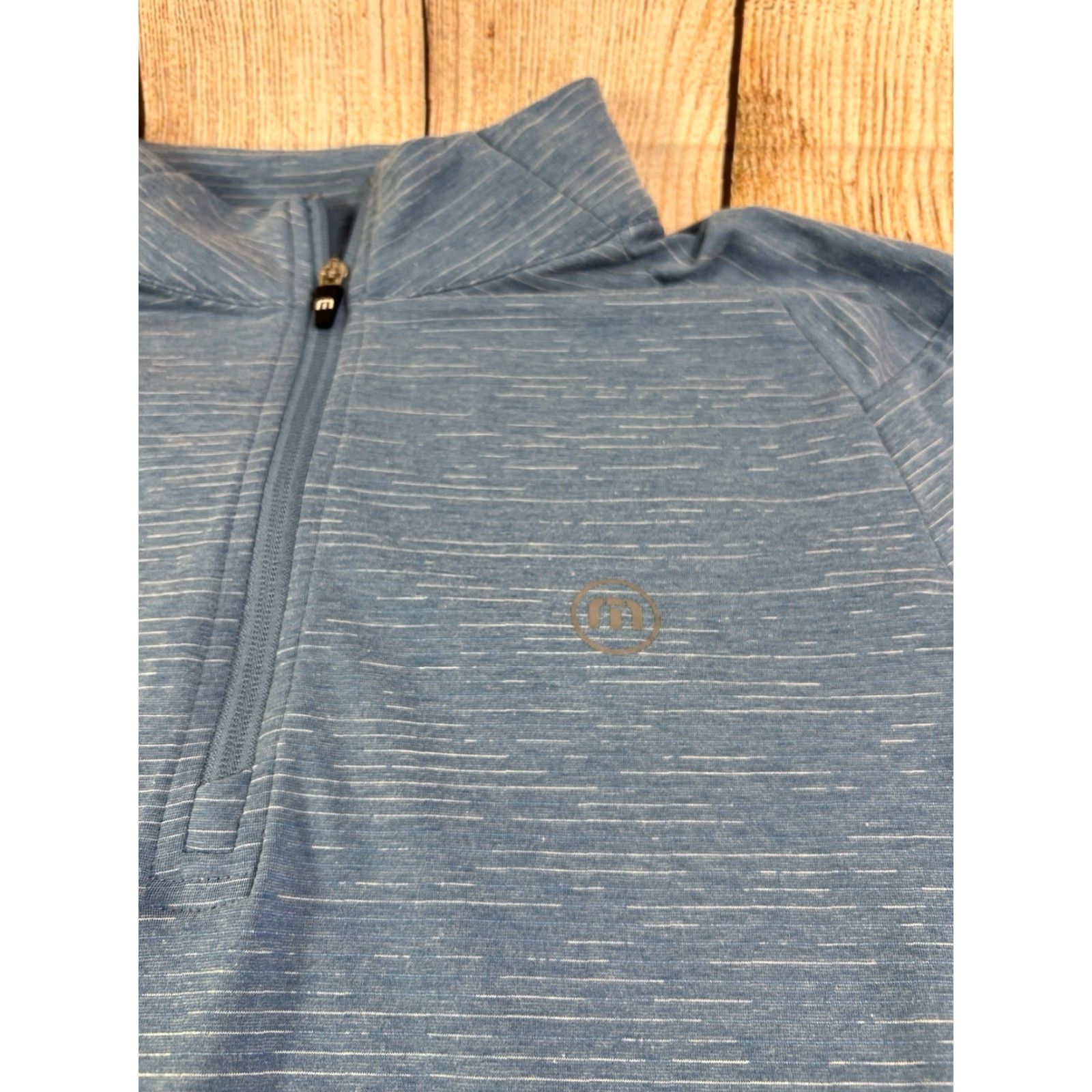 TravisMathew Mens Travis Mathew Golf 1/4 Zip Performance Stretch Tech Pullover Blue Shirt Size US M / EU 48-50 / 2 - 2 Thumbnail