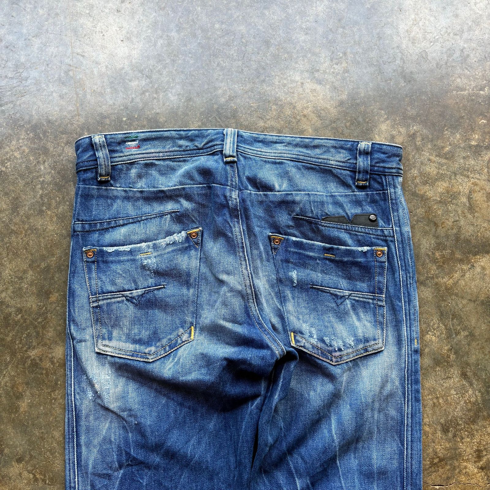 Diesel Crazy Diesel Brand Washed Blue Jeans Size US 31 - 3 Thumbnail