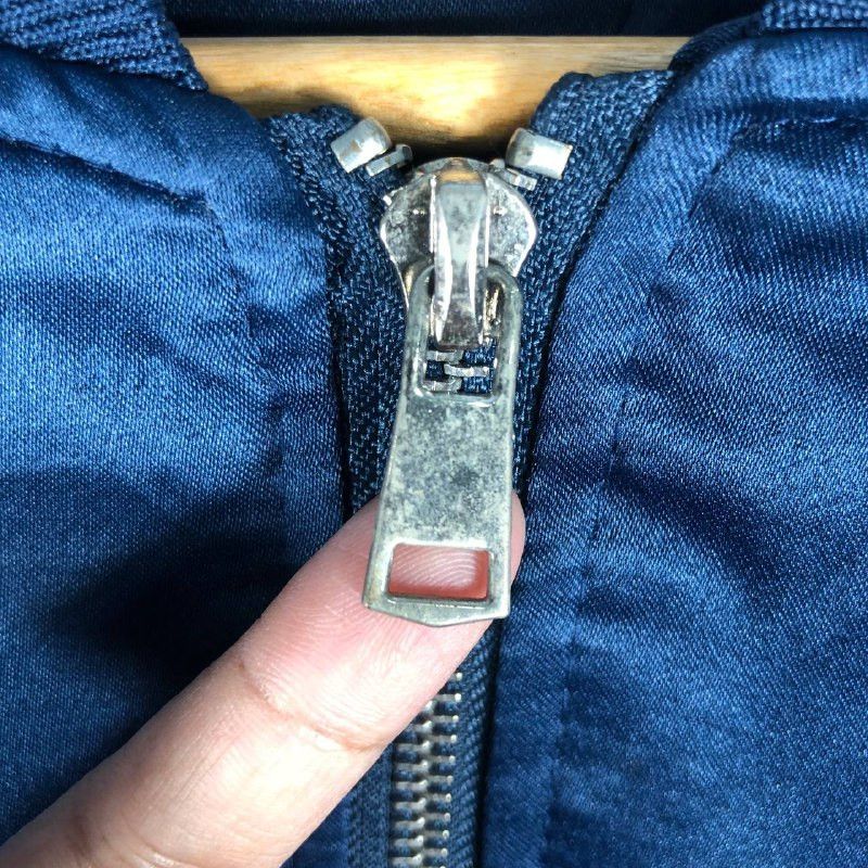 Vintage X Large Satin Blue Jacket