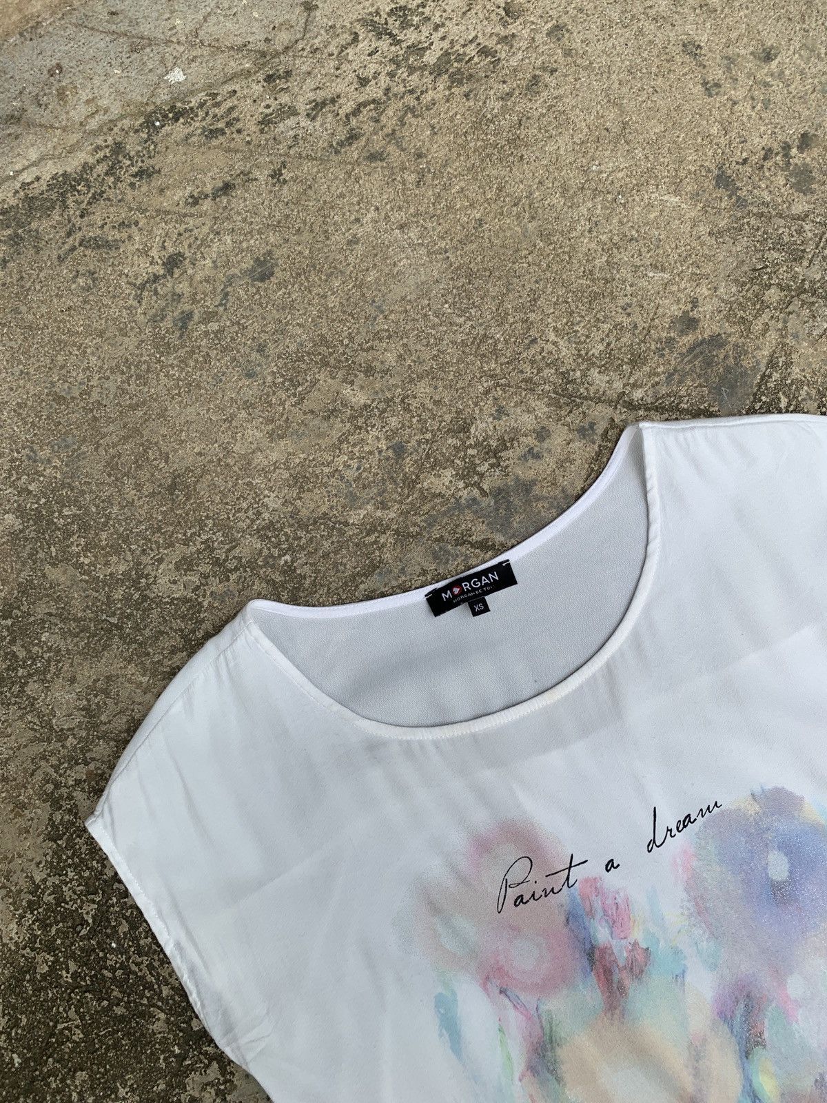 Japanese Brand Morgan de Toi Paris Paint Art Graphic Top Size S / US 4 / IT 40 - 6 Thumbnail