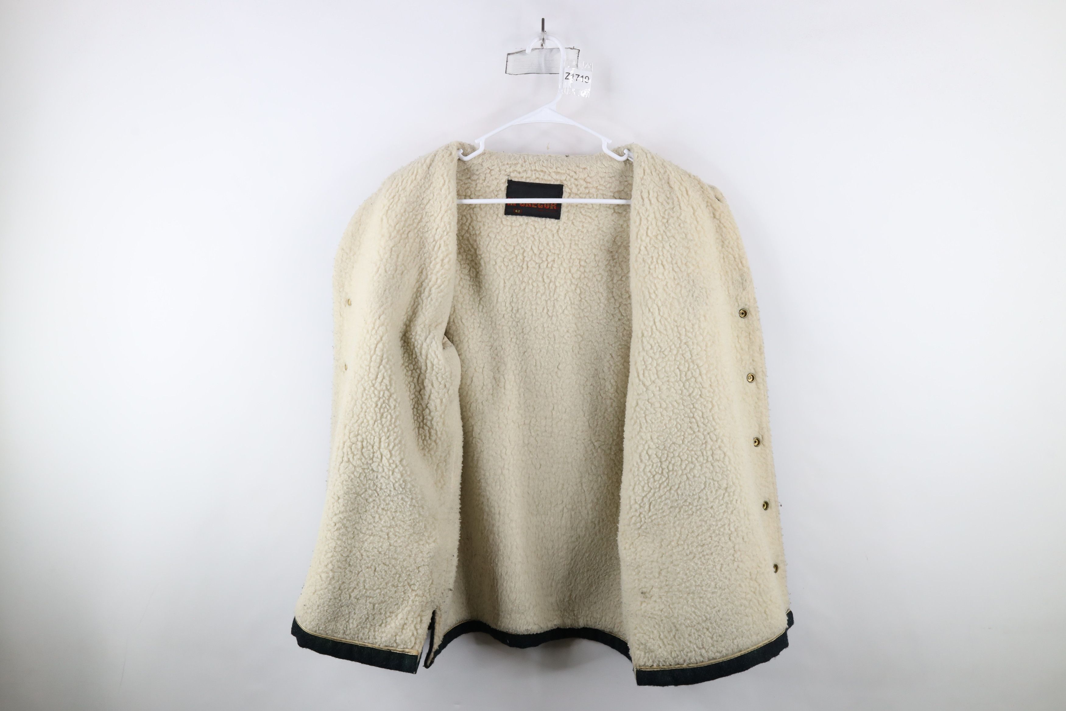 Vintage Vtg 50s 60s McGregor Deep Pile Fleece Wool Jacket USA Size US L / EU 52-54 / 3 - 9 Thumbnail