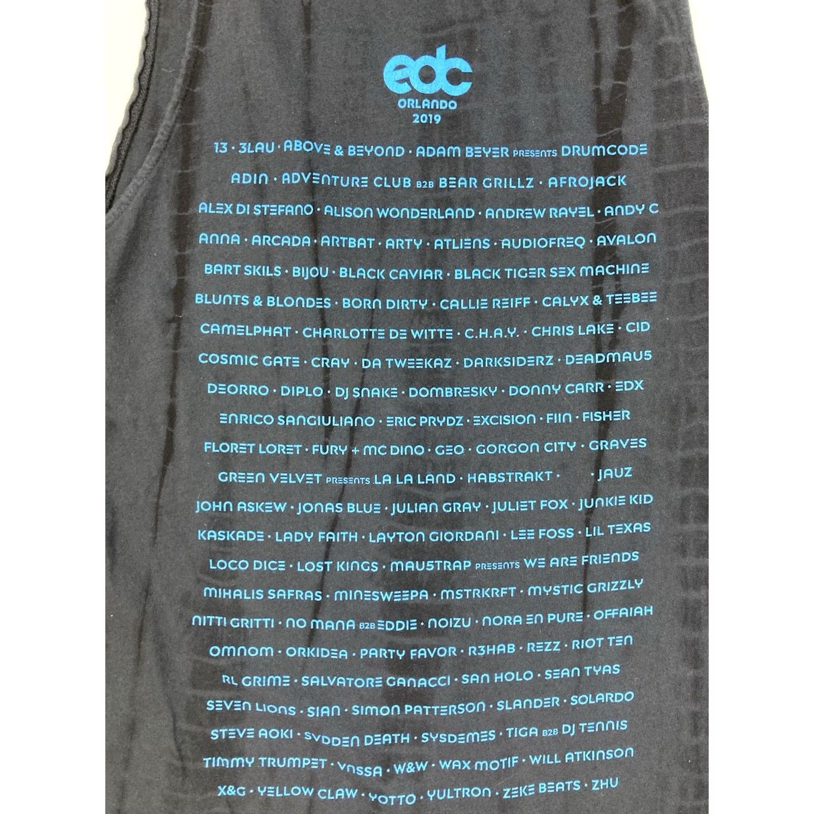Vintage VINTAGE Insomniac EDC Orlando 2019 Tank Top T-shirt Women Small Black Music Shirt Size S / US 4 / IT 40 - 4 Thumbnail