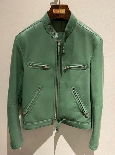 Tom Ford o1w1db10824 Leather Jacket in Green Size US S / EU 44-46 / 1 - 1 Preview