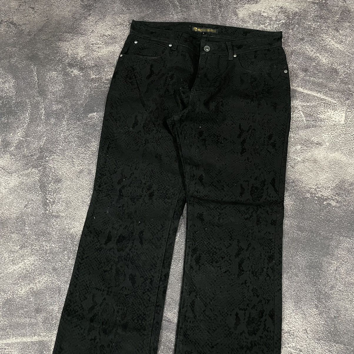 If Six Was Nine × Le Grande Bleu (L.G.B.) × Tornado Mart 90's Pazzo Denim Store Flared Jeans Size US 34 / EU 50 - 3 Thumbnail