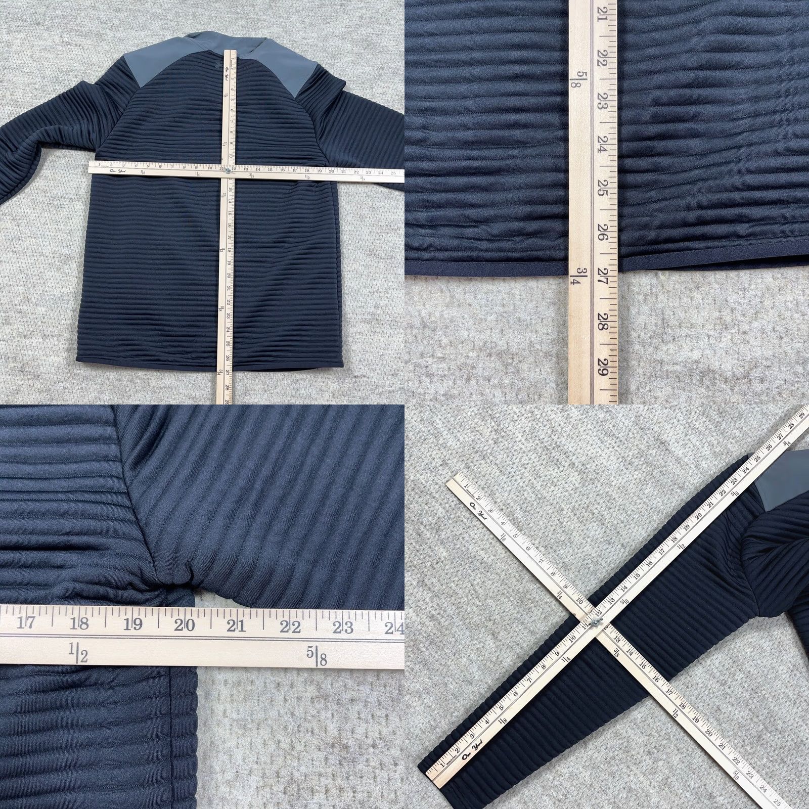 Under Armour Under Armour Sweater Men Medium Black Gray Pullover Ribbed Loose Fit Storm Size US M / EU 48-50 / 2 - 8 Thumbnail