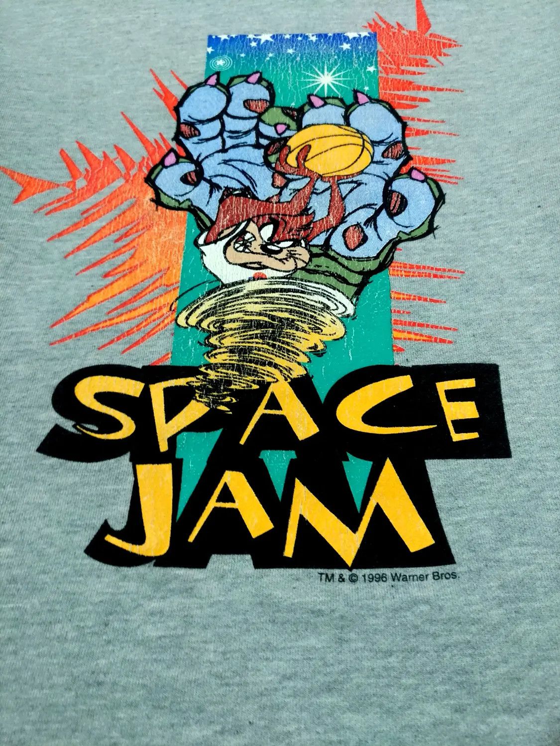 Vintage × Warner Bros Rare! Vintage 1996 Space Jam Movie Tazmanian Devil Size US M / EU 48-50 / 2 - 3 Thumbnail