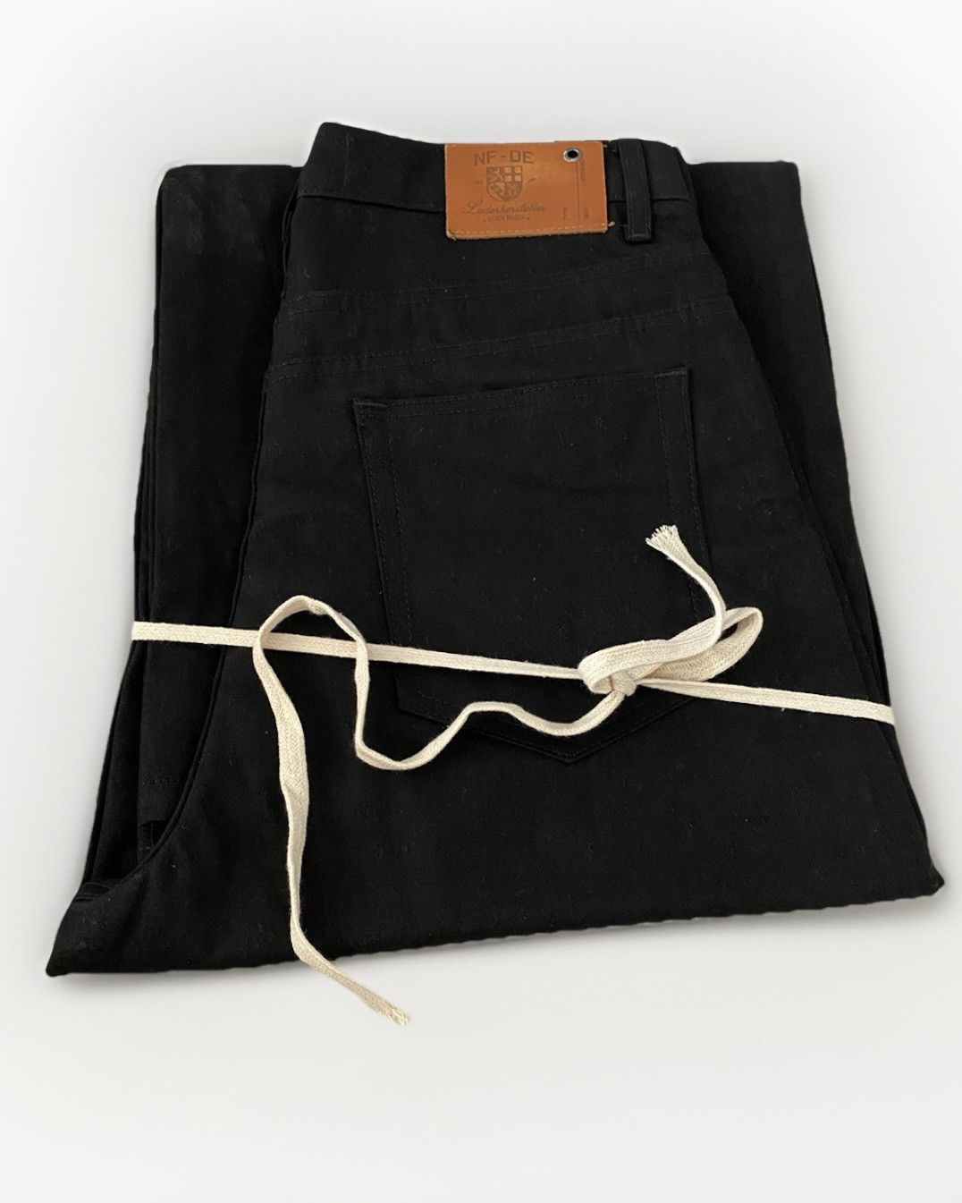 No Faith Studios No Faith Studios Raw Denim Japanese Ultra Loose Fit Black M Size US 32 / EU 48 - 4 Thumbnail