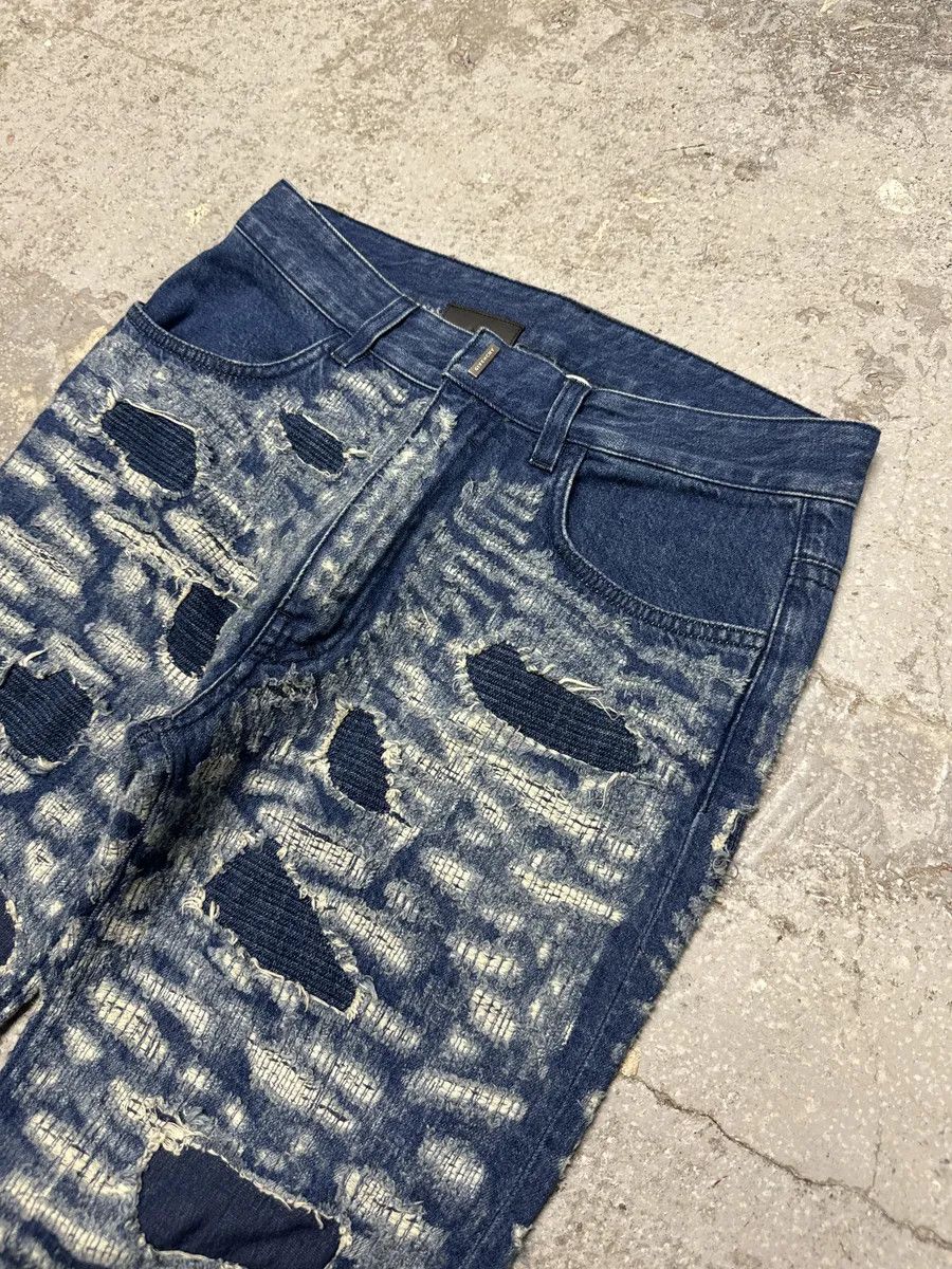 Givenchy AW2023 Givenchy Slim Blue Distressed Boro Denim Jeans Size US 30 / EU 46 - 9 Thumbnail