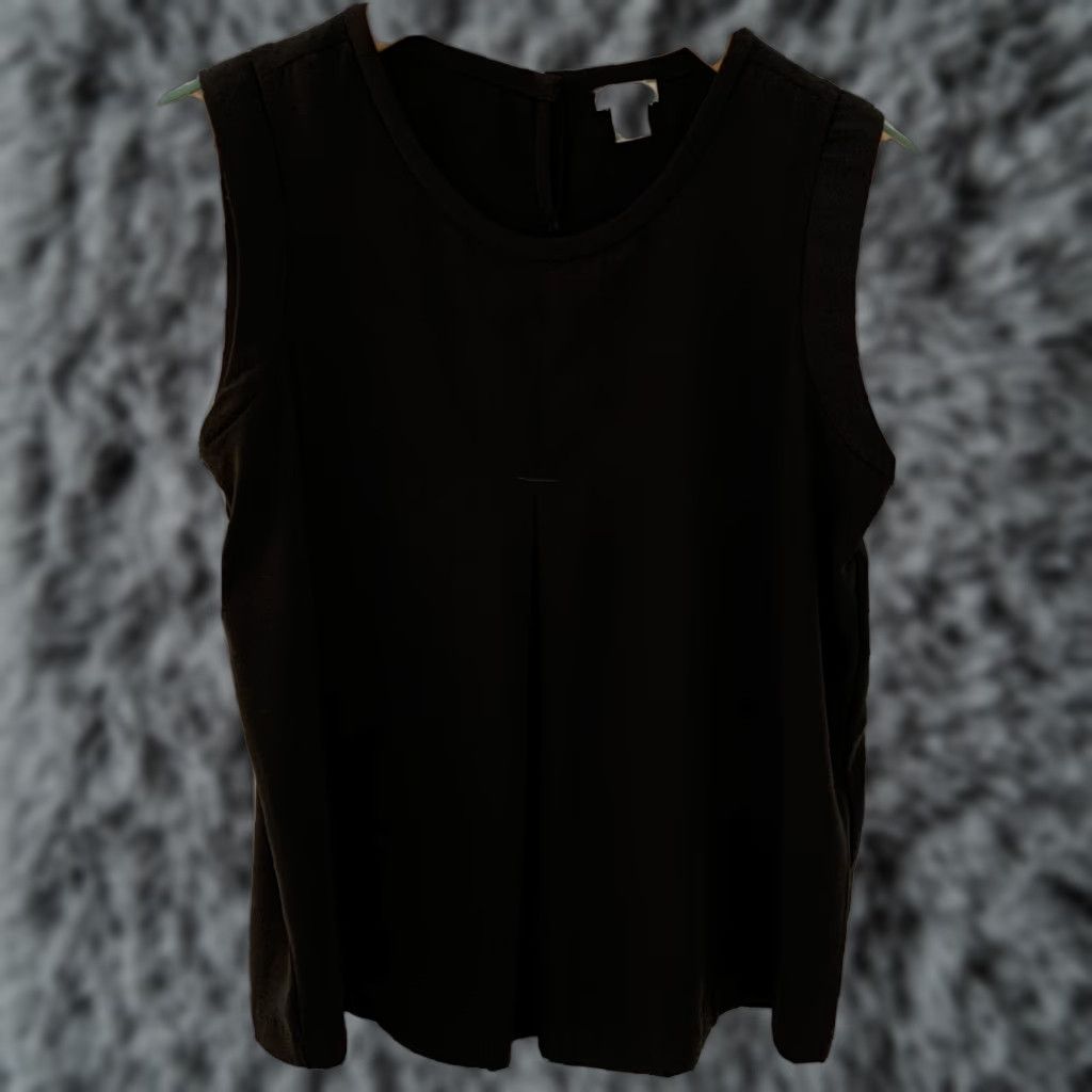 J.Crew J.CREW Blouse Sleeveless Black Shirt Size 10 Petite Womens Size L / US 10 / IT 46 - 1 Thumbnail