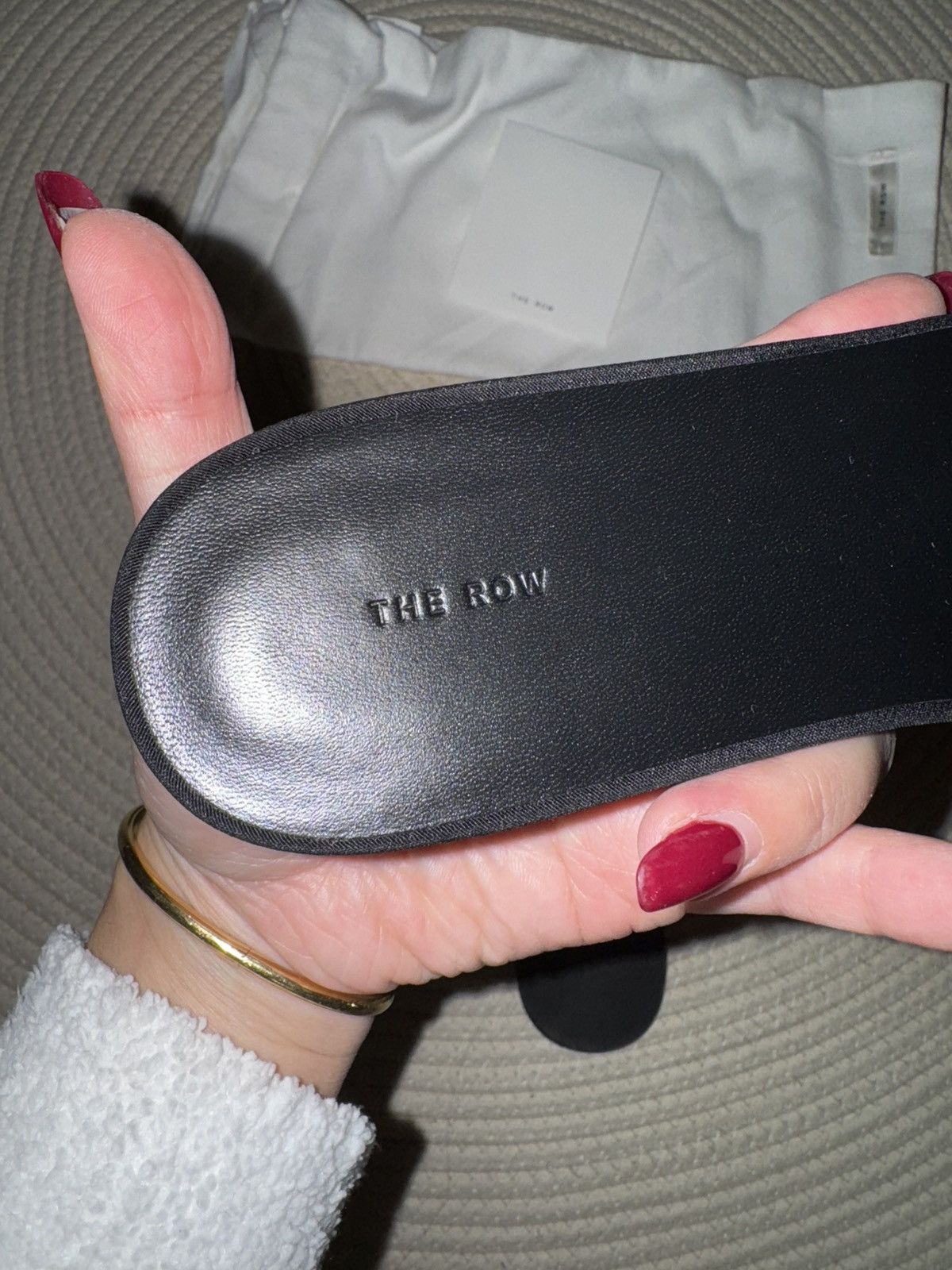 The Row The Row Combo black satin slides size EU 38.5 Size US 8 / IT 38 - 5 Thumbnail