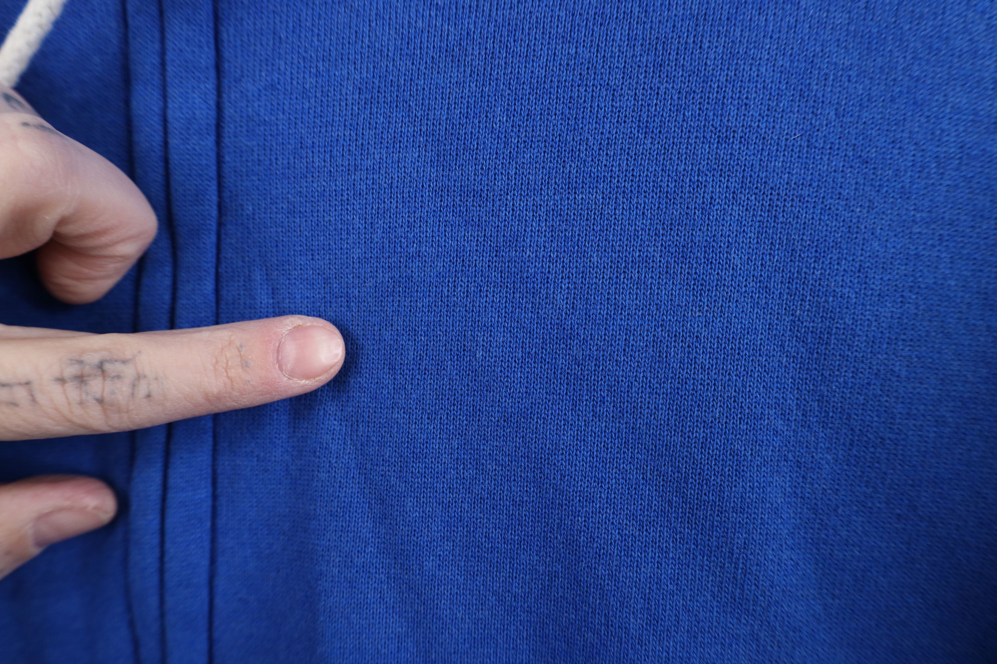 Hanes Vintage 80s 90s Hanes Full Zip Hoodie Sweatshirt Blue USA Size US L / EU 52-54 / 3 - 4 Thumbnail