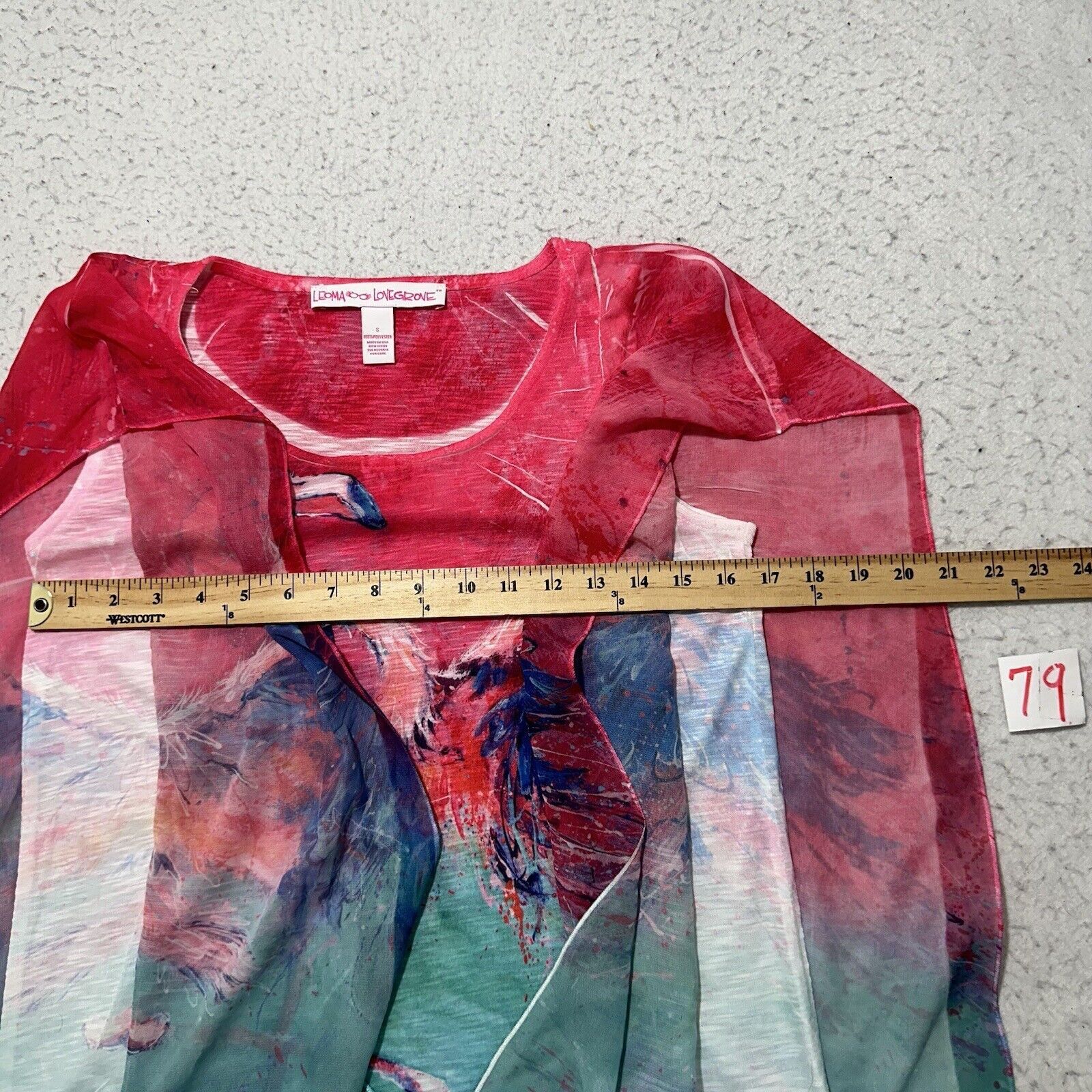 Other Leoma Lovegrove Small Tank Top Blouse Flamingo Pink Green Size S / US 4 / IT 40 - 6 Thumbnail