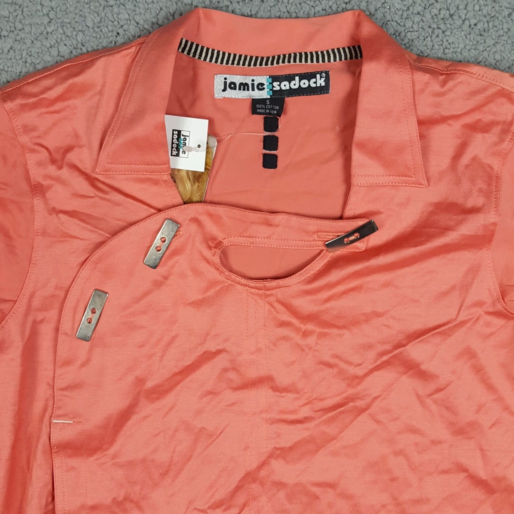 Vintage VINTAGE Jamie Sadock Polo Shirt Shirt Women S Pink Y2K 90s Preppy Golf Tennis Polo Regular Fit Short Sleeve Size S / US 4 / IT 40 - 2 Thumbnail