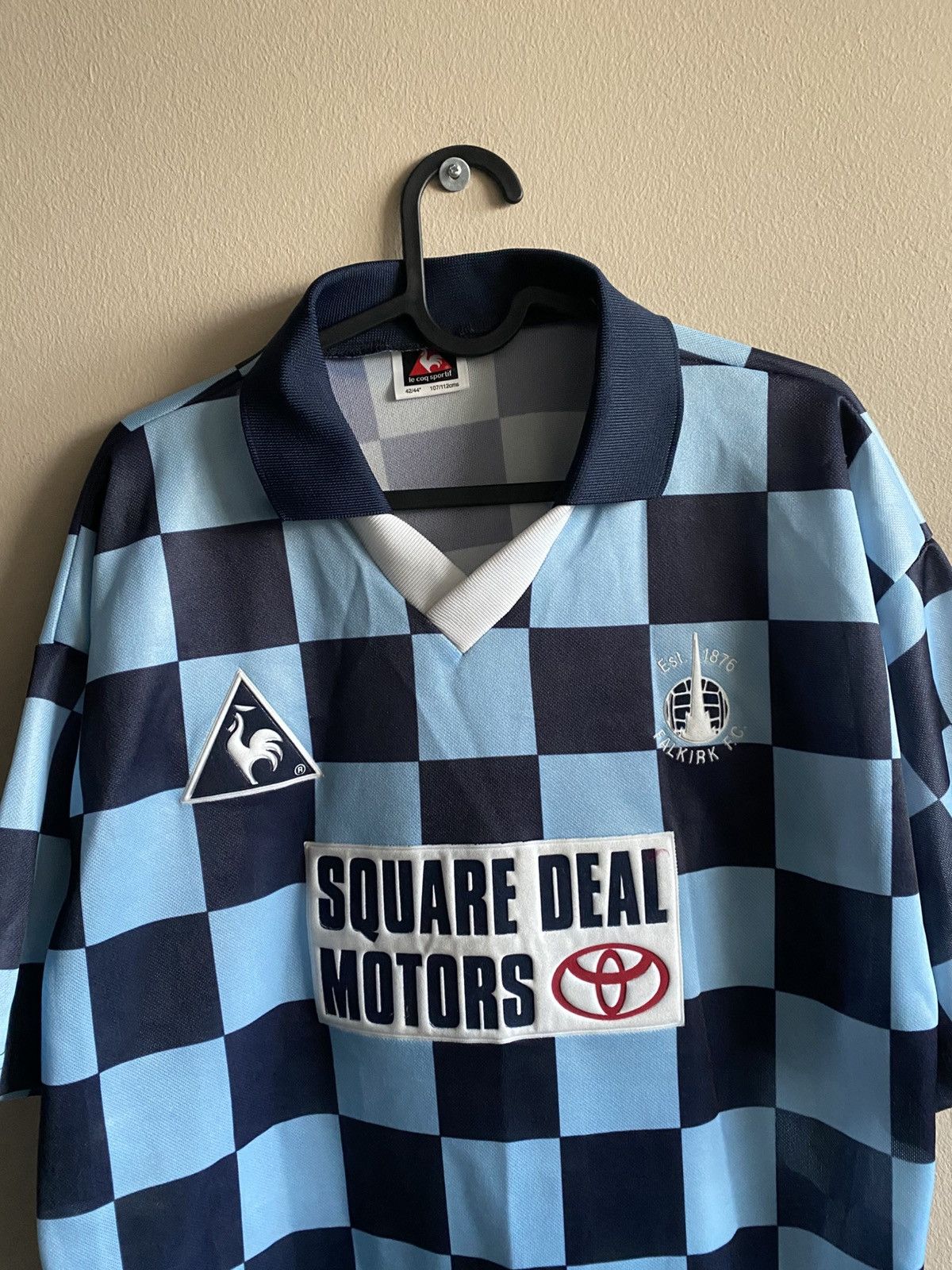 Le Coq Sportif Vintage 1996/1997 Falkirk Home Le Coq Sportif Soccer Jersey Size US L / EU 52-54 / 3 - 2 Thumbnail