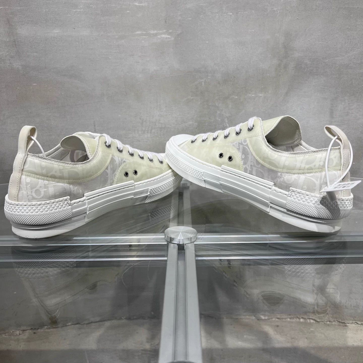 Dior Dior B23 Oblique Print White Sneakers EUR 43 Size US 10 / EU 43 - 5 Thumbnail