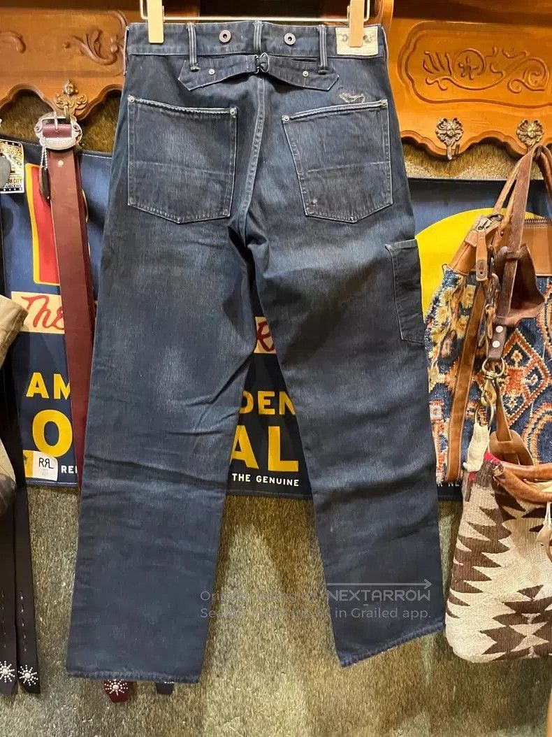 RRL Ralph Lauren RRL Vintage Patch Distressed Denim Jeans. Size US 28 / EU 44 - 2 Thumbnail
