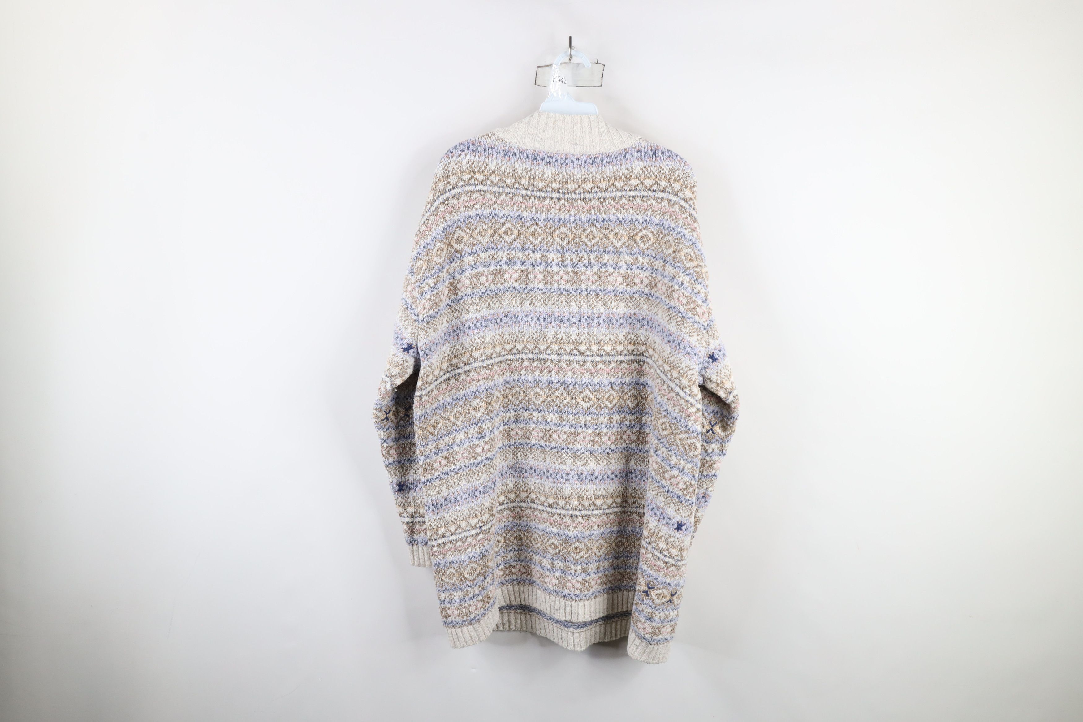 Vintage Vintage 90s Streetwear Pastel Fair Isle Tunic Sweater Size XL / US 12-14 / IT 48-50 - 5 Thumbnail