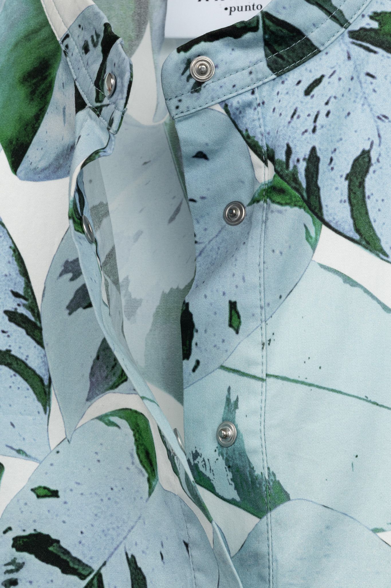 Akris Akris Punto Tropical Leaves-Print Cotton Poplin Shift Dress Size M / US 6-8 / IT 42-44 - 9 Thumbnail