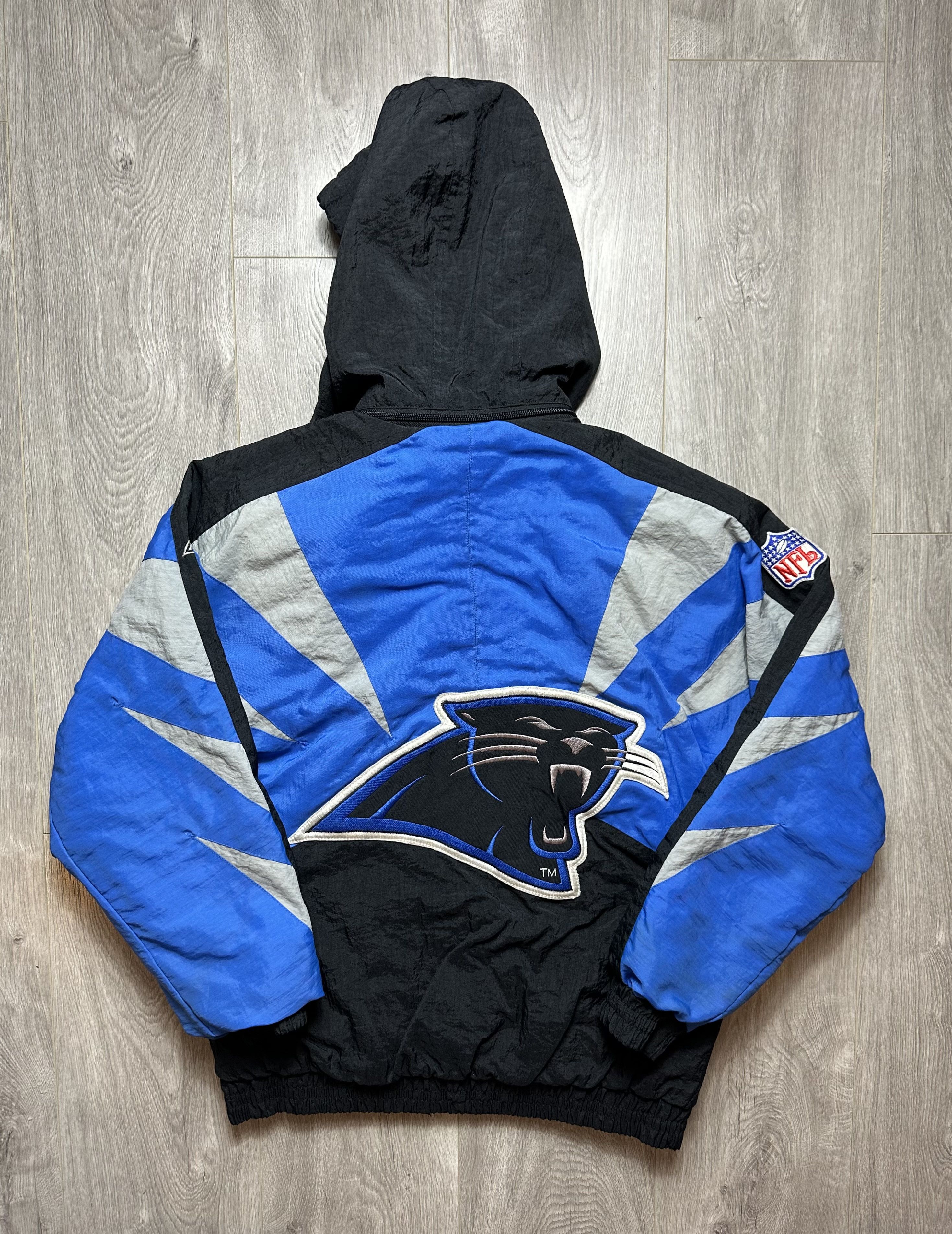 Vintage 90s Carolina Panthers Jacket Apex One Sharktooth Y2K