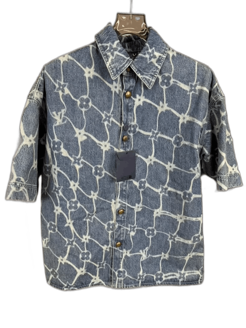 Louis Vuitton Louis Vuitton Denim Short Sleeve Shirt-yf Size US M / EU 48-50 / 2 - 1 Thumbnail