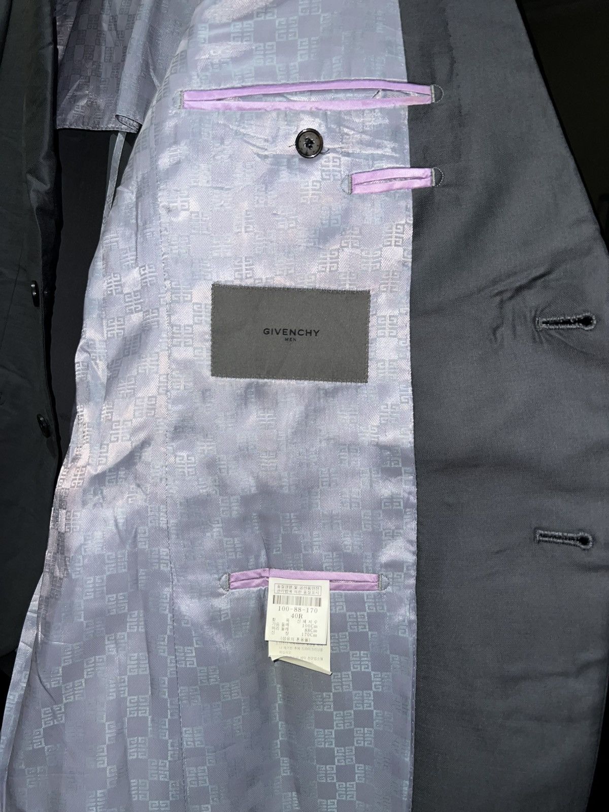 Givenchy Givenchy Suit Blazer Size 40R - 7 Thumbnail