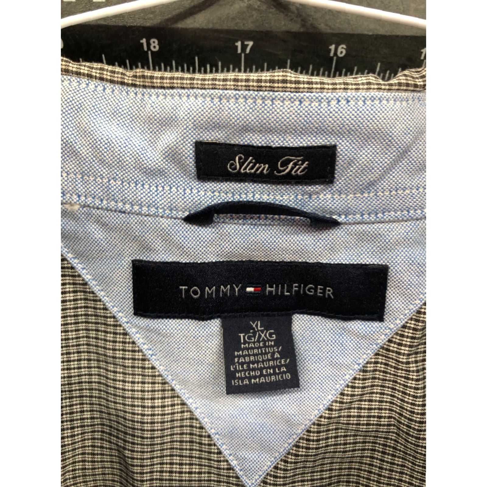 Tommy Hilfiger Tommy Hilfiger Slim Fit Shirt XL Mens Long Sleeve Button-Down Collar Plaid Button-Up Modern Classic Size US XL / EU 56 / 4 - 5 Thumbnail