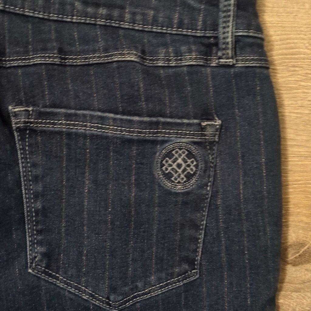 Other Laurie felt metallic pinstripe ankle skinny jeans size 12P Size 34" / US 12 / IT 48 - 8 Thumbnail