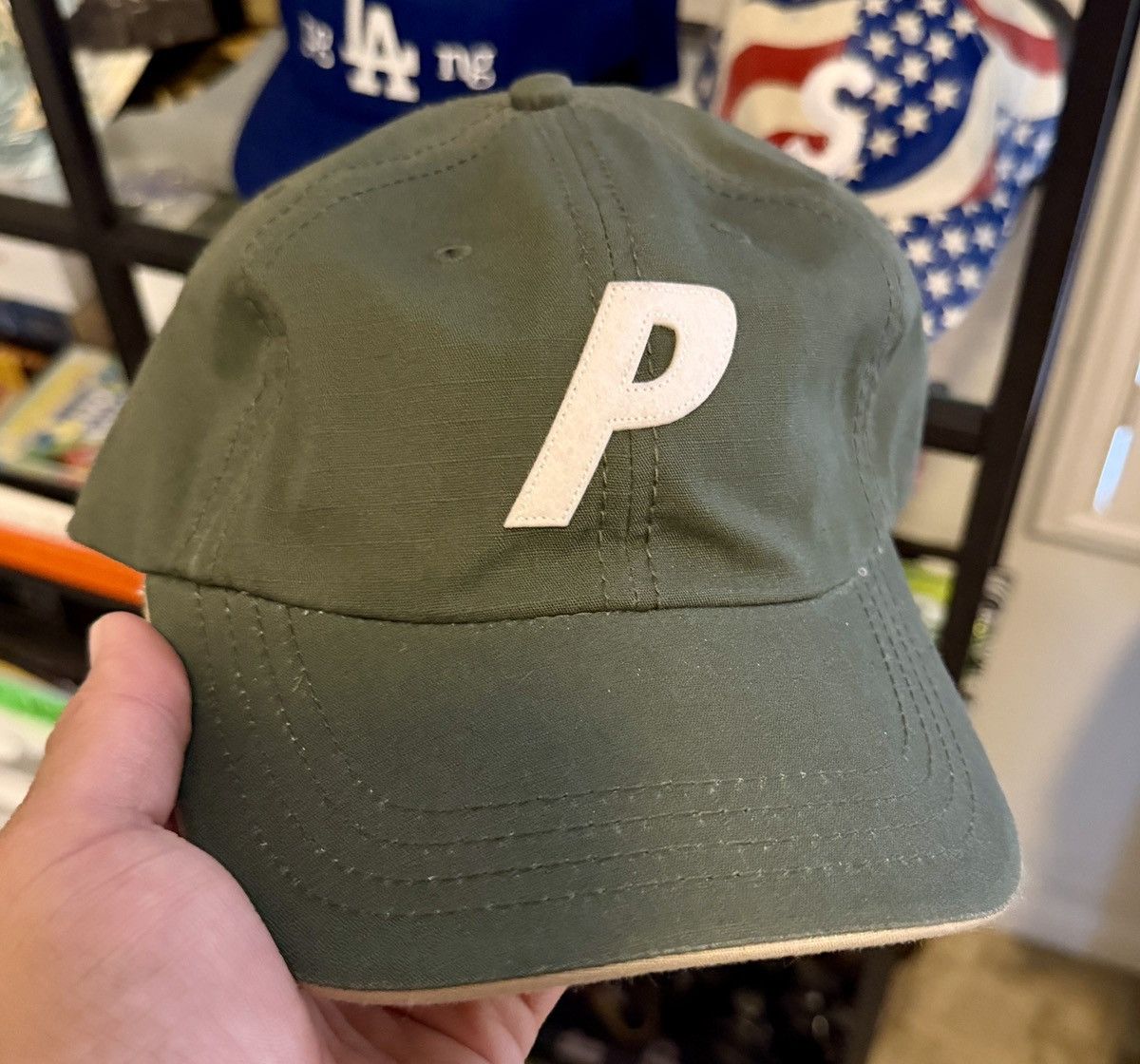 Palace Palace P 6-Panel Green One Size FW19 New DS Hat | Grailed