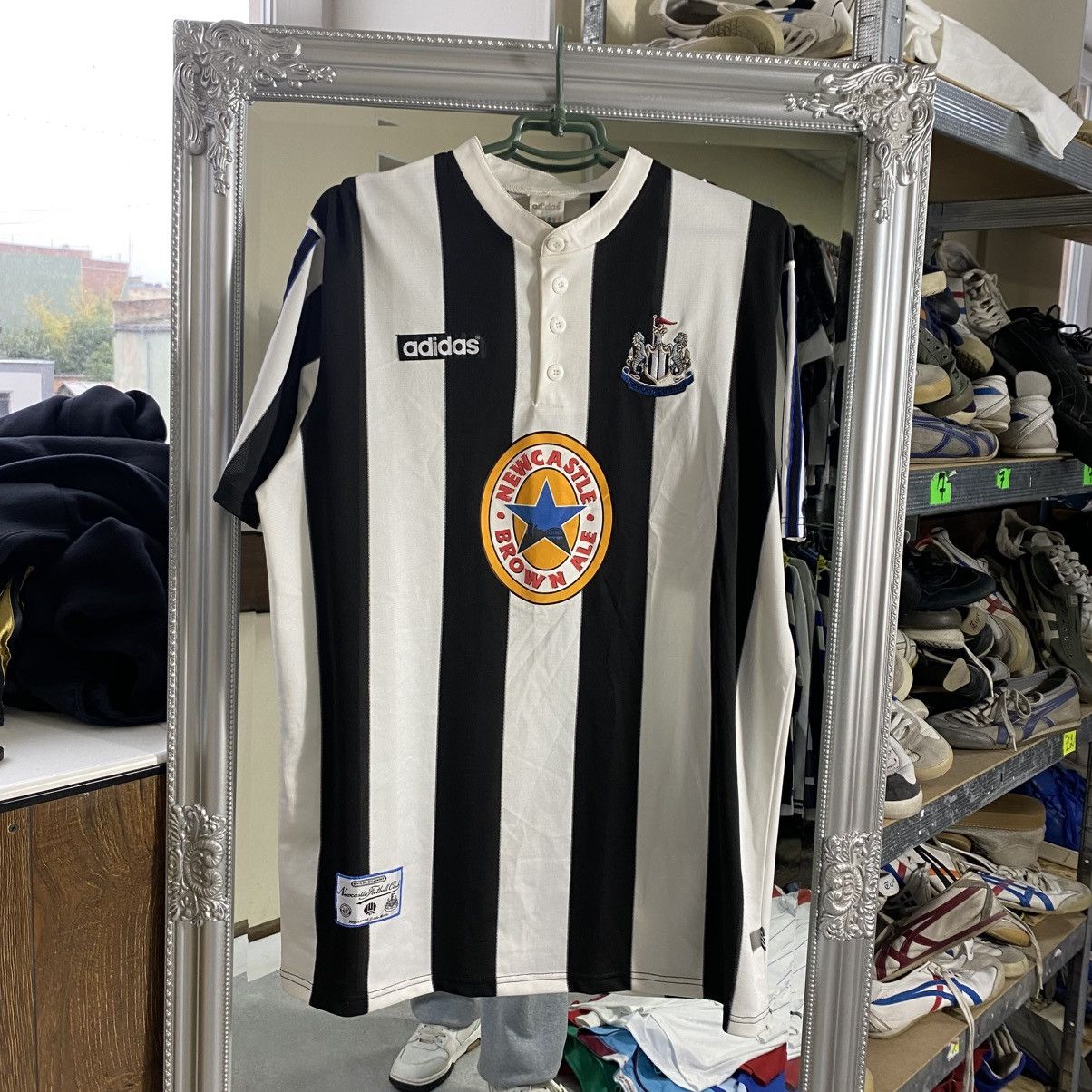 Adidas 1997/99 VINTAGE ADIDAS NEWCASTLE JERSEY FOOTBALL SHIRT Size US XL / EU 56 / 4 - 1 Thumbnail