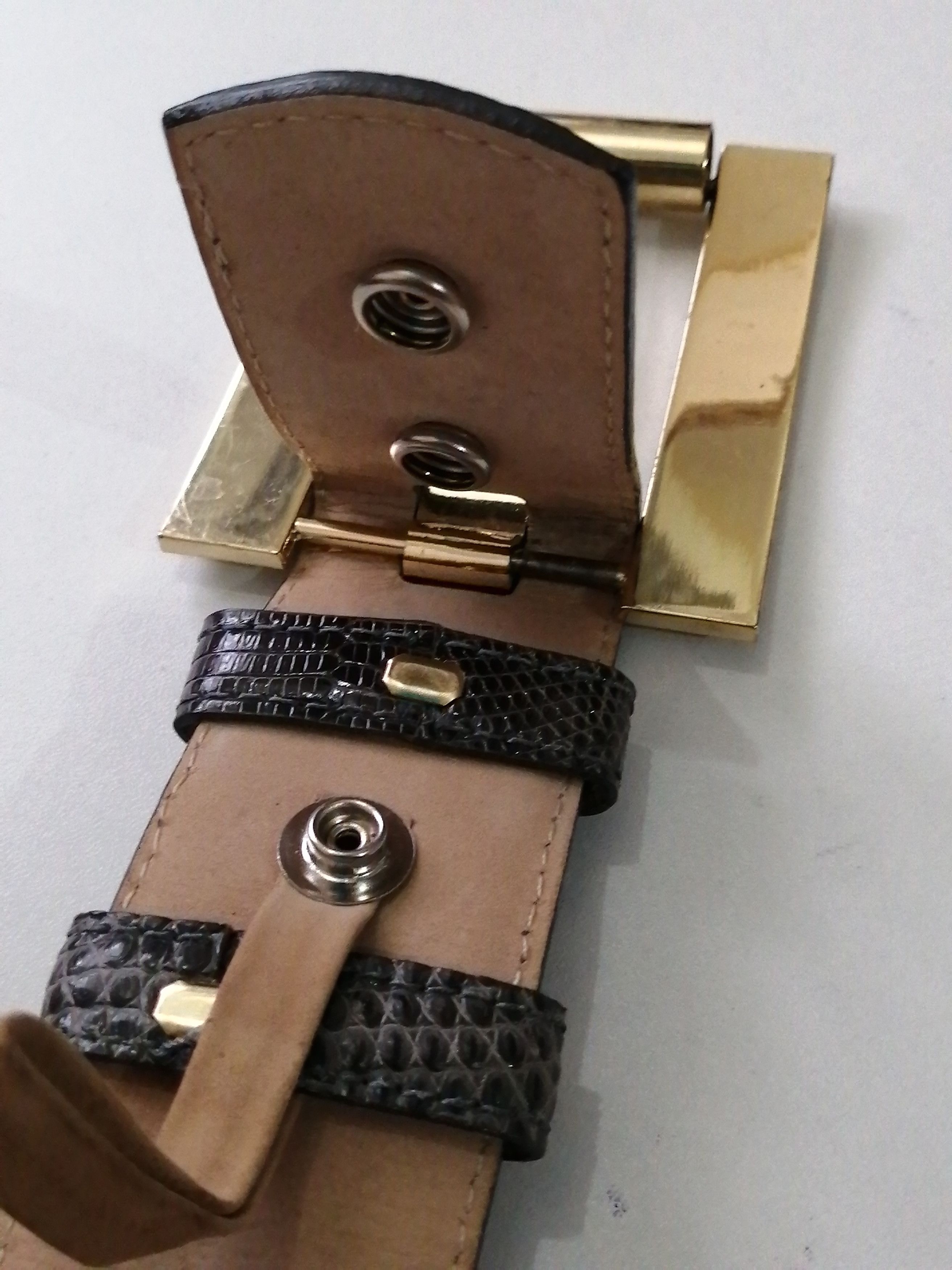 Other KARA ROSS NEW YORK GENUINE LIZARD BELT Size 34 - 8 Thumbnail