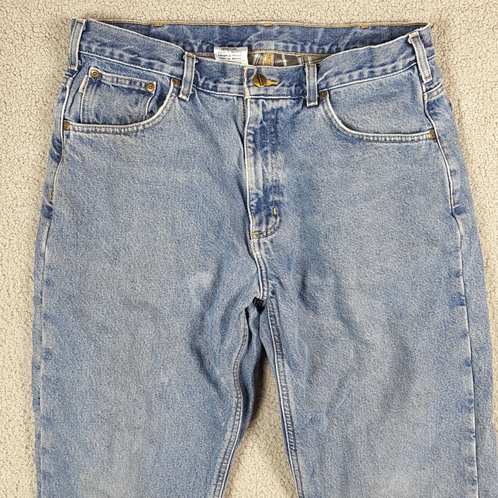 Carhartt VINTAGE Carhartt Men's Denim Work Jeans 36x30 Medium Wash Blue 90s 00s Retro Western Casual Size US 36 / EU 52 - 2 Thumbnail