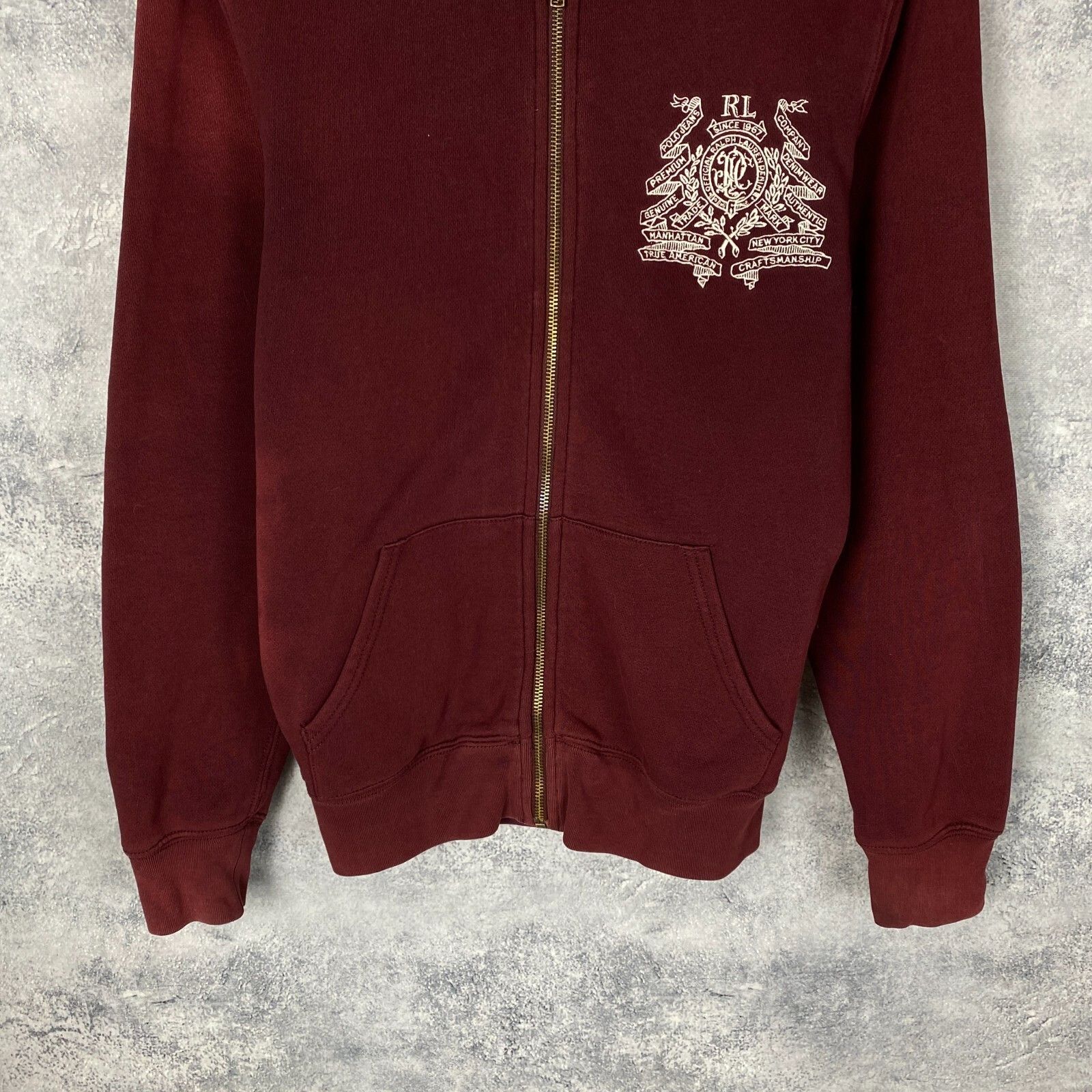 Ralph Lauren Polo Jeans Company Zip Hoodie Women's Red Long Sleeve ` Size S / US 4 / IT 40 - 3 Thumbnail