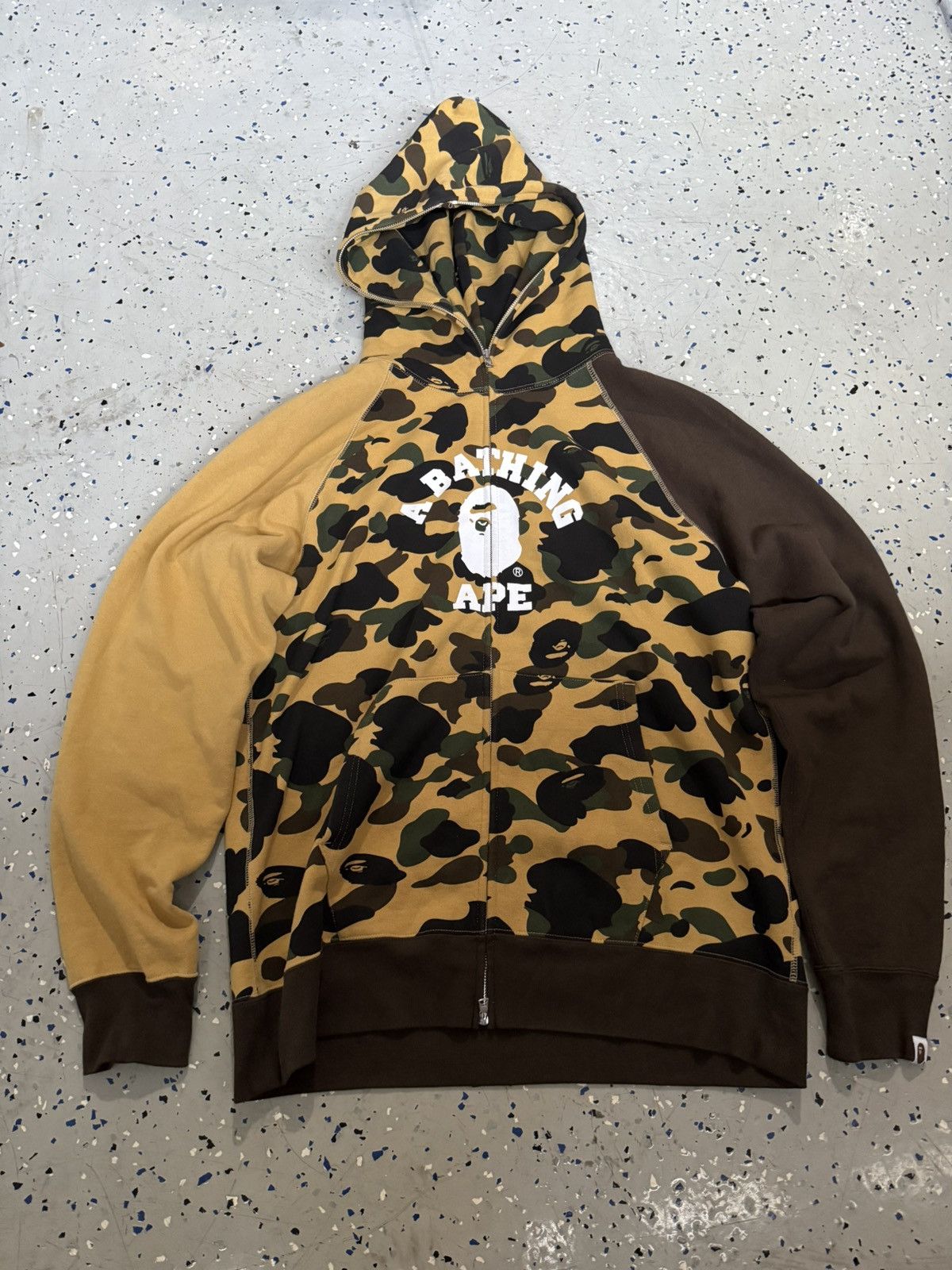 Bape BAPE 1st Camo Crazy College Full Zip Hoodie (SS23) - Xxl Size US XXL / EU 58 / 5 - 1 Thumbnail