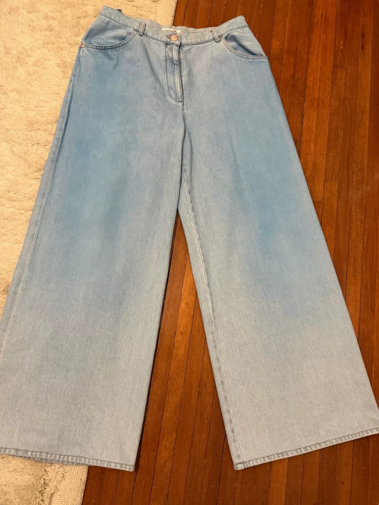 Chanel Chanel Gradient Wide-Leg Denim Pants Size US 30 / EU 46 - 1 Thumbnail