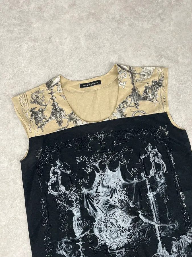 Balenciaga SS2009 Balenciaga Black Baroque Avant-Garde Dress Size S / US 4 / IT 40 - 5 Thumbnail