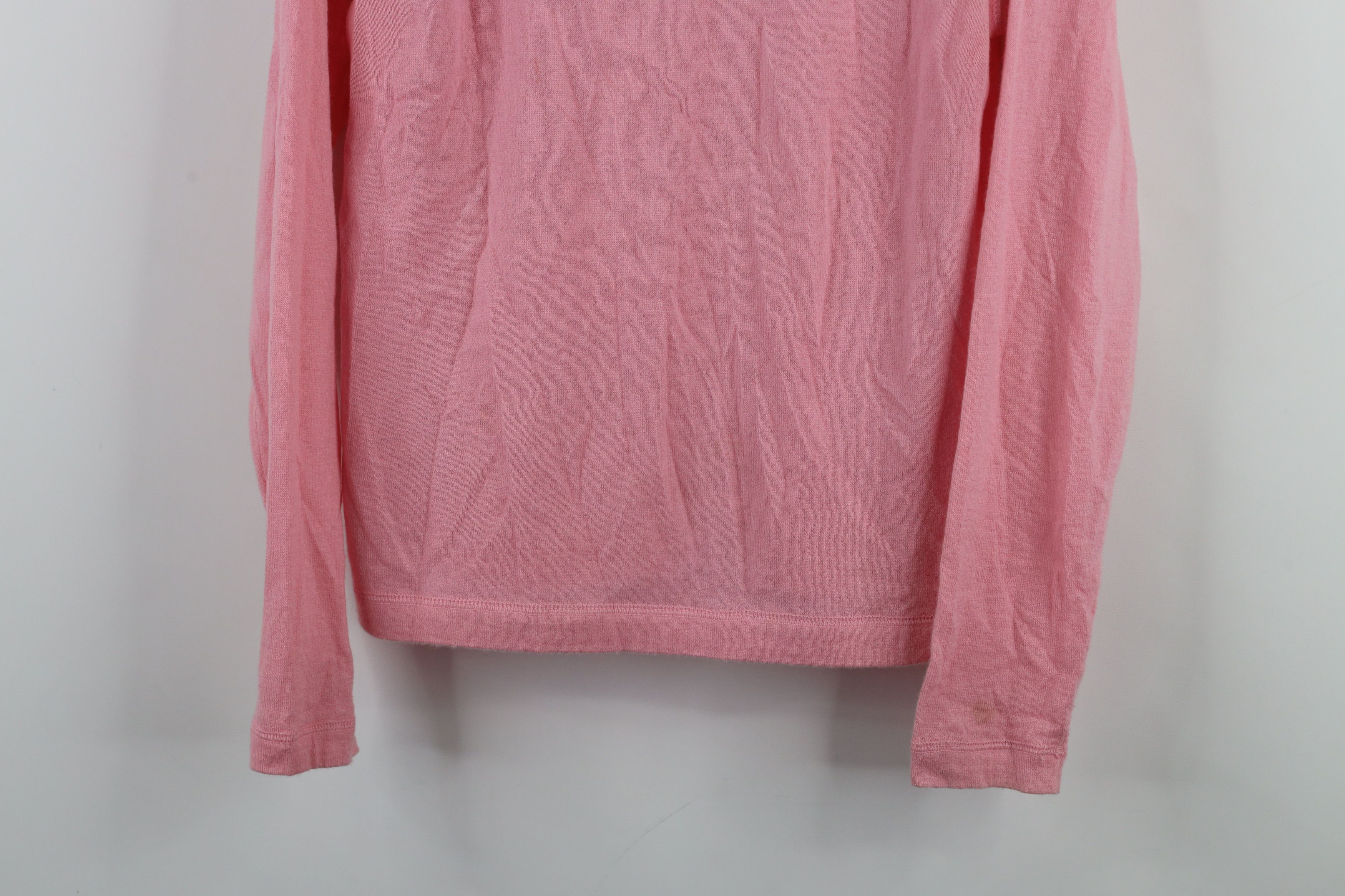 Vintage Vintage 90s Streetwear Blank Soft Cashmere Knit Sweater Pink Size L / US 10 / IT 46 - 3 Thumbnail