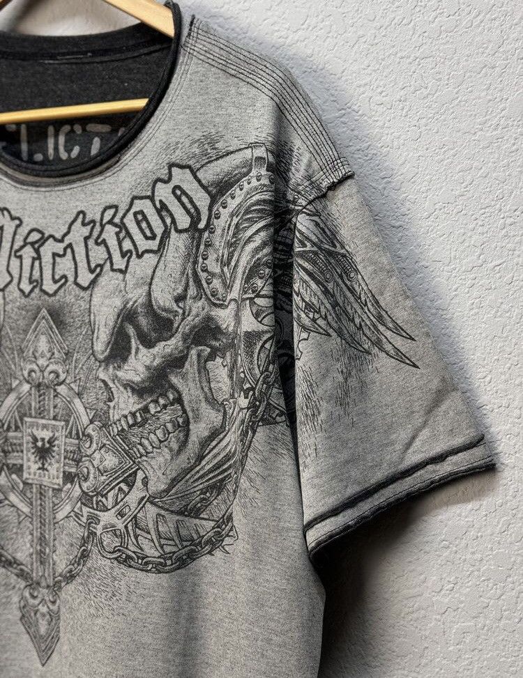Affliction Affliction Vintage Reversible Double Skull T Shirt Size US XL / EU 56 / 4 - 3 Thumbnail