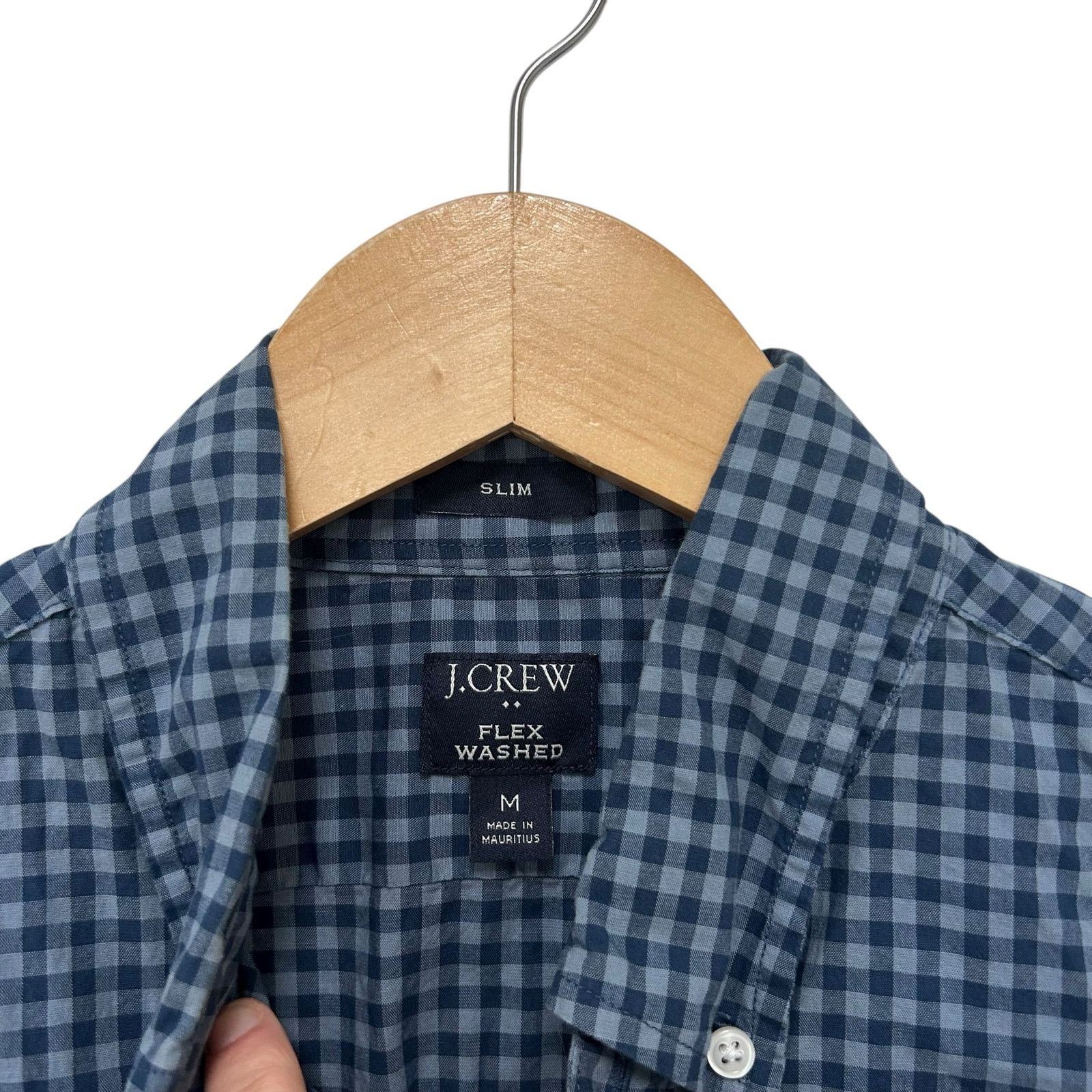 J.Crew J. Crew Blue Plaid Flex Washed Long Sleeve Button Down Sz M Size US M / EU 48-50 / 2 - 3 Thumbnail