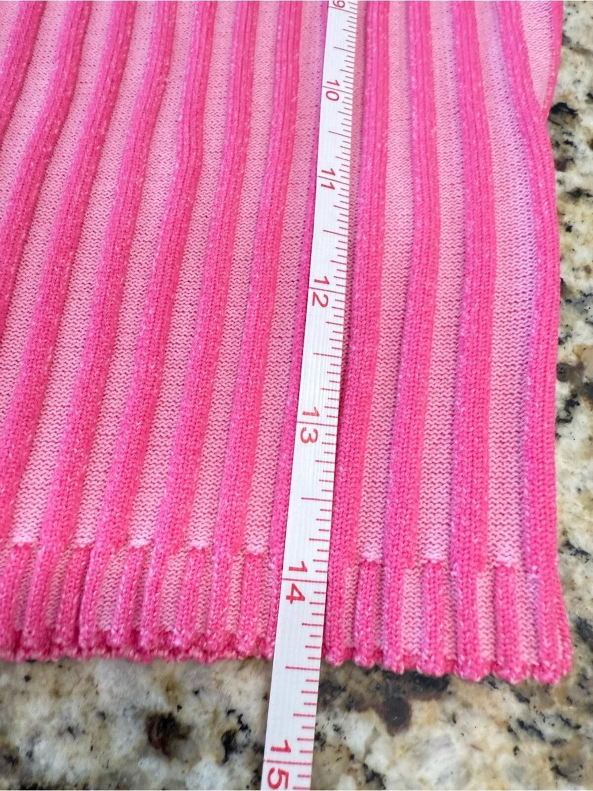 Other PrettyLittleThing crop pink stripe turtleneck with cutout XS Size XS / US 0-2 / IT 36-38 - 11 Thumbnail