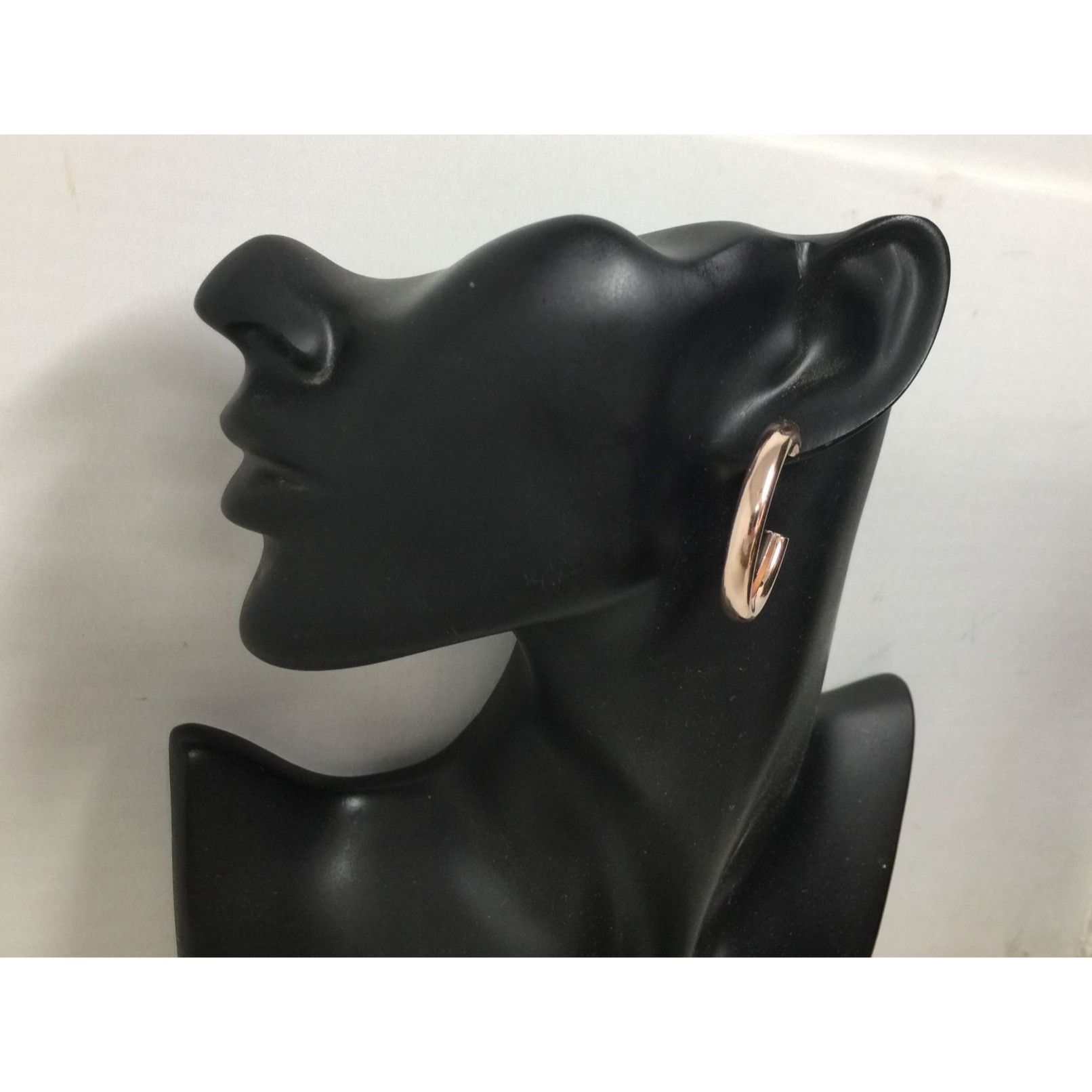 Other Women's Thick Rose Gold Hoop Earrings Size ONE SIZE - 10 Thumbnail