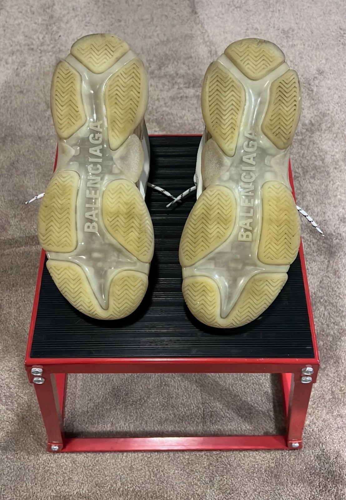 Balenciaga Balenciaga Triple S Sneakers Clear Sole - Off White Size 44 Size US 11 / EU 44 - 5 Thumbnail
