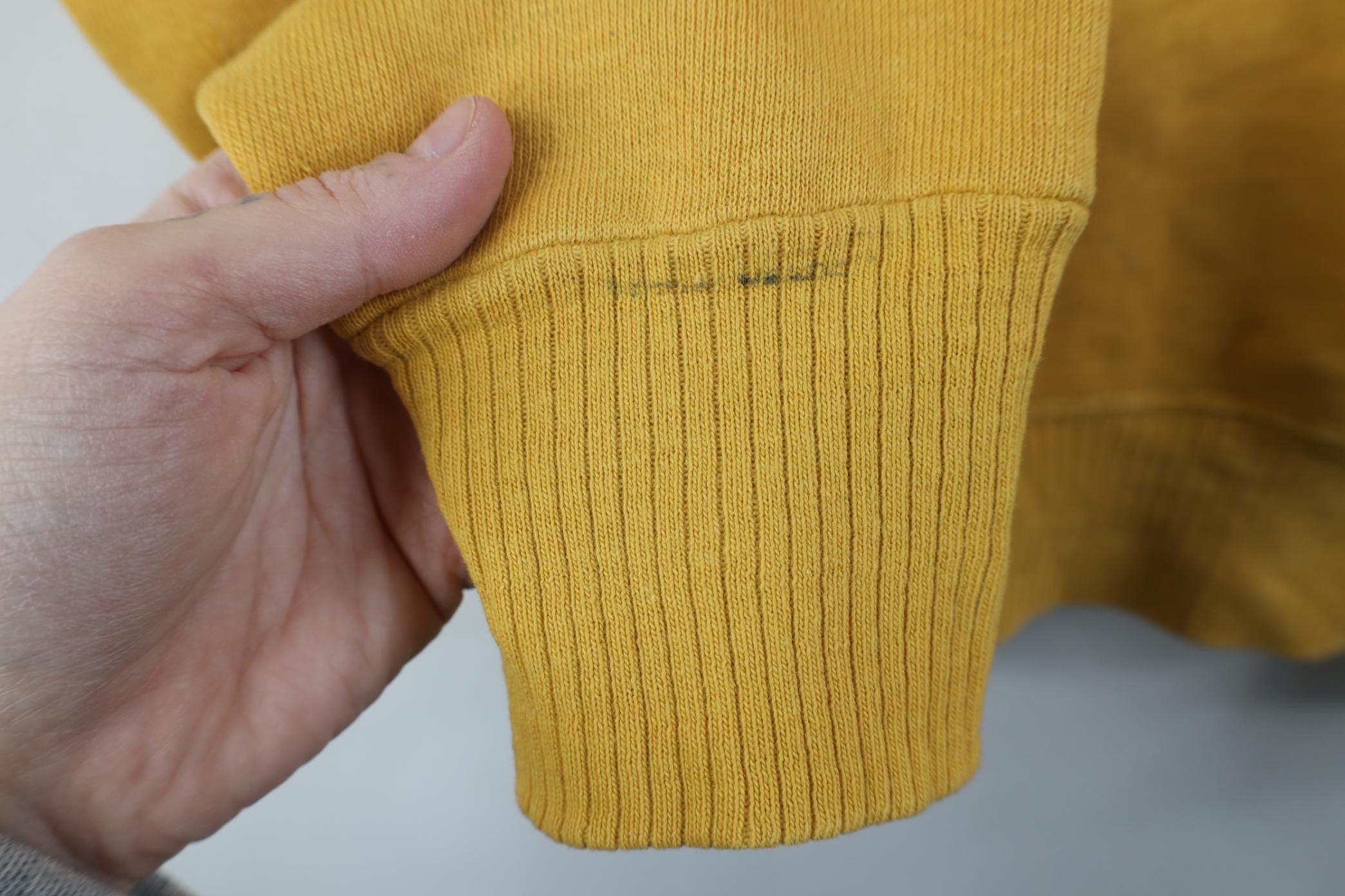 Vintage Vintage 50s 60s Blank Boxy Fit Shawl Sweatshirt Yellow USA Size US S / EU 44-46 / 1 - 7 Thumbnail