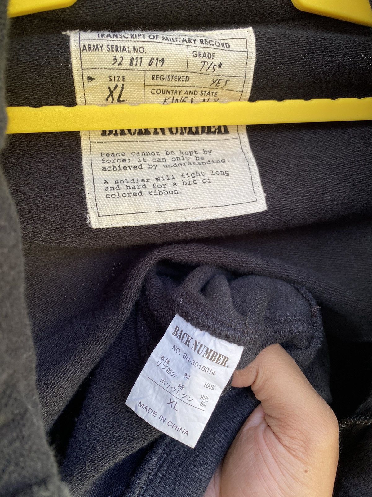 Other Military Jacket Back Number Size US XL / EU 56 / 4 - 7 Thumbnail