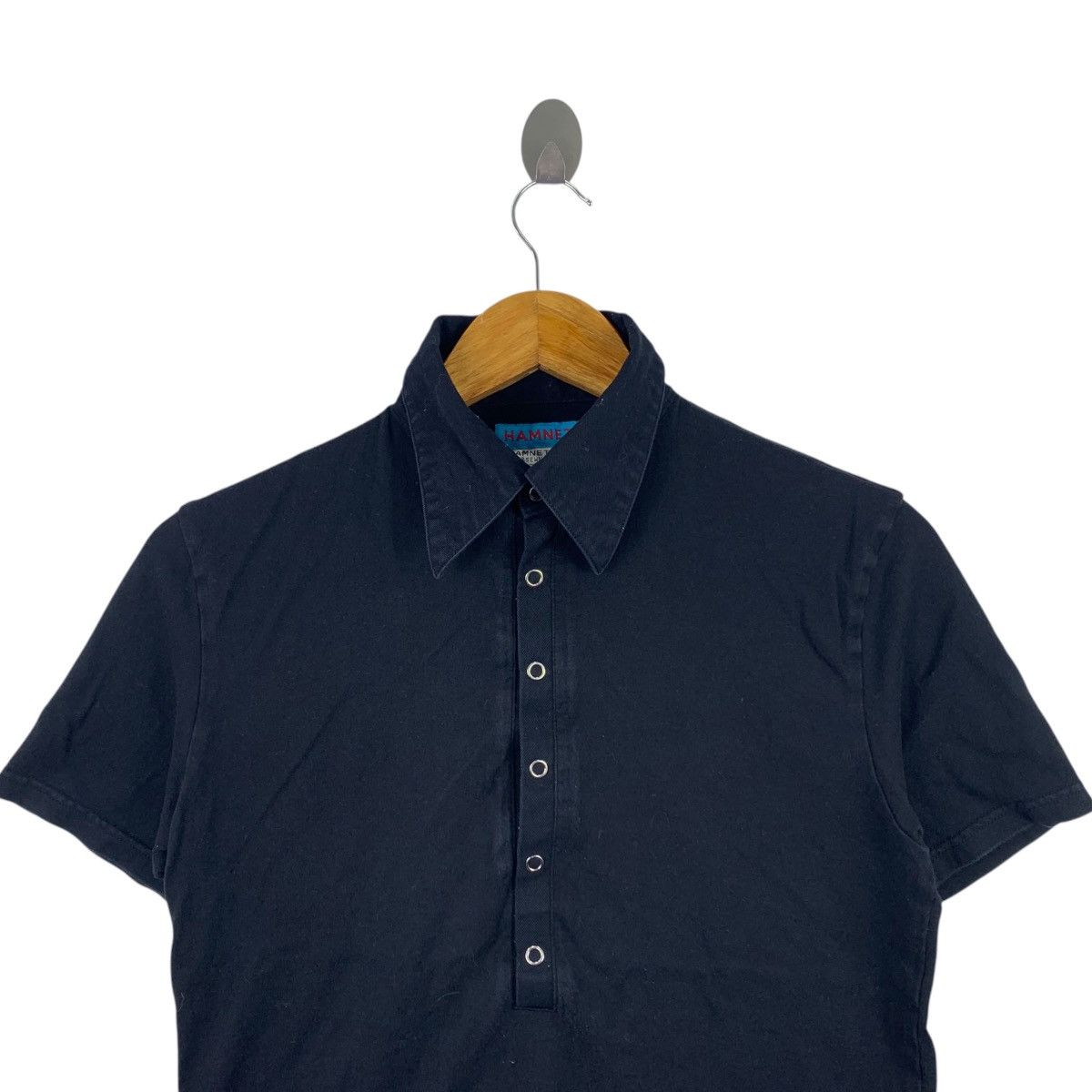 Katharine Hamnett London KATHARINE HAMNETT English Designer Black Button Up Shirt Size US L / EU 52-54 / 3 - 2 Thumbnail