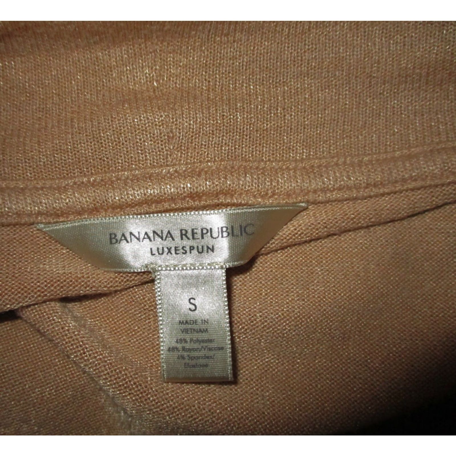 Banana Republic BANANA REPUBLIC Tan Thin Tunic Cardigan Wrap Sweater S Women Size S / US 4 / IT 40 - 6 Thumbnail
