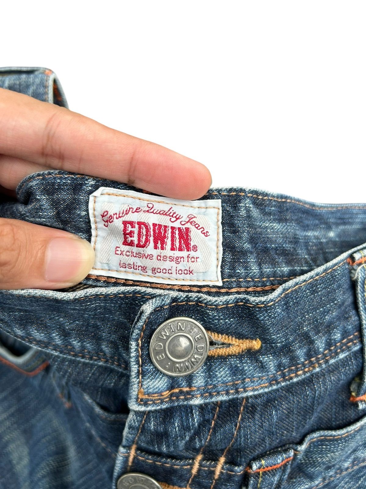 Kapital Double Waist Vintage Edwin Japanese Brand Denim jeans Size US 30 / EU 46 - 7 Thumbnail