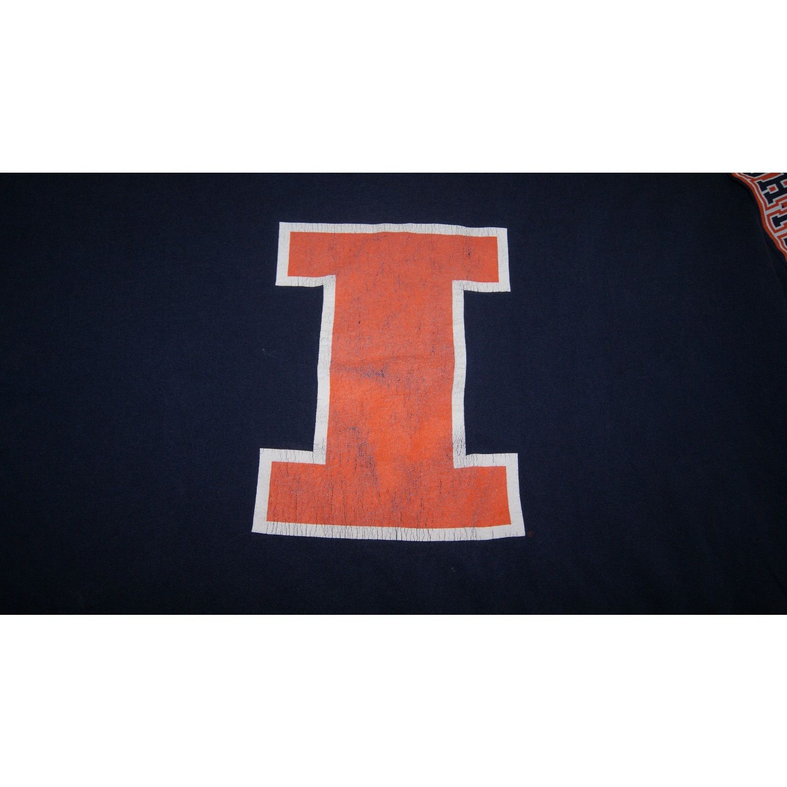 Starter VTG ILLINOIS FIGHTING ILLINI Starter XL Midriff LS TShirt Size XL / US 12-14 / IT 48-50 - 3 Thumbnail