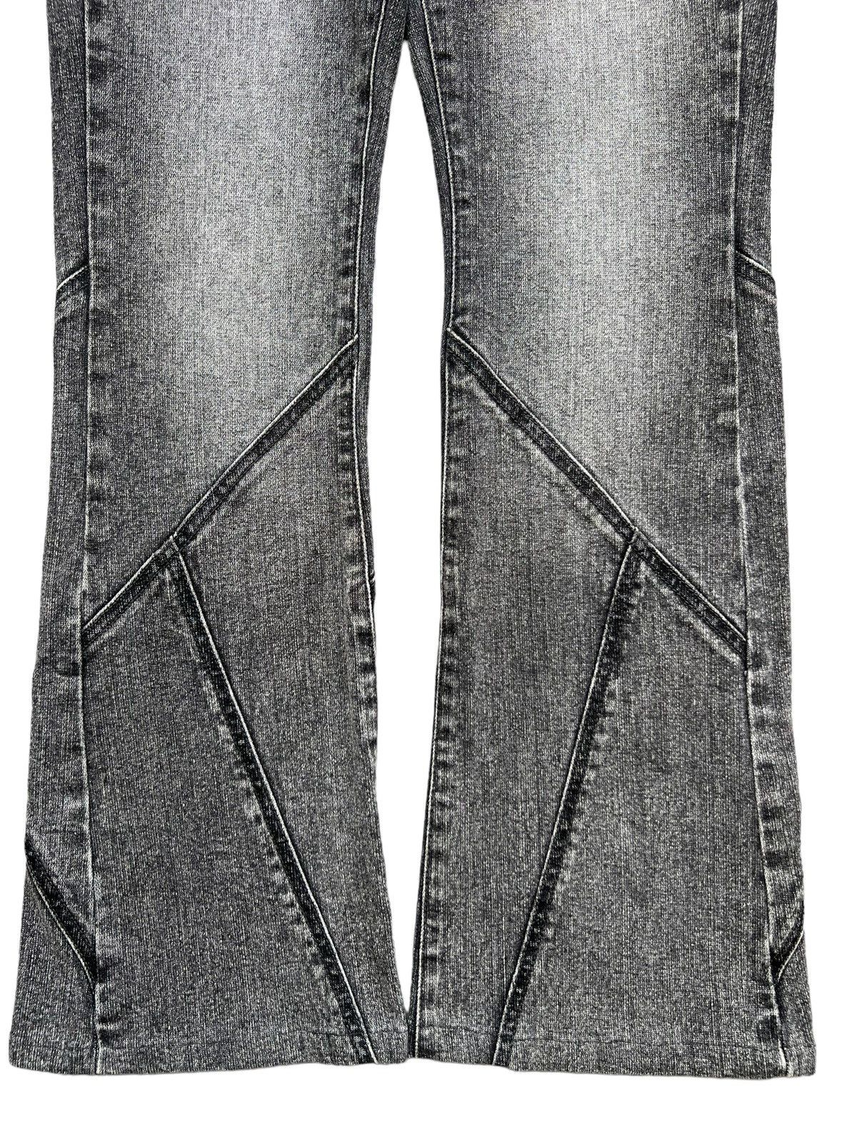Japanese Brand Flare💥 Daily Topic Patchwork Black Bootcut Pants Jeans 29x29 Size 29" - 3 Thumbnail