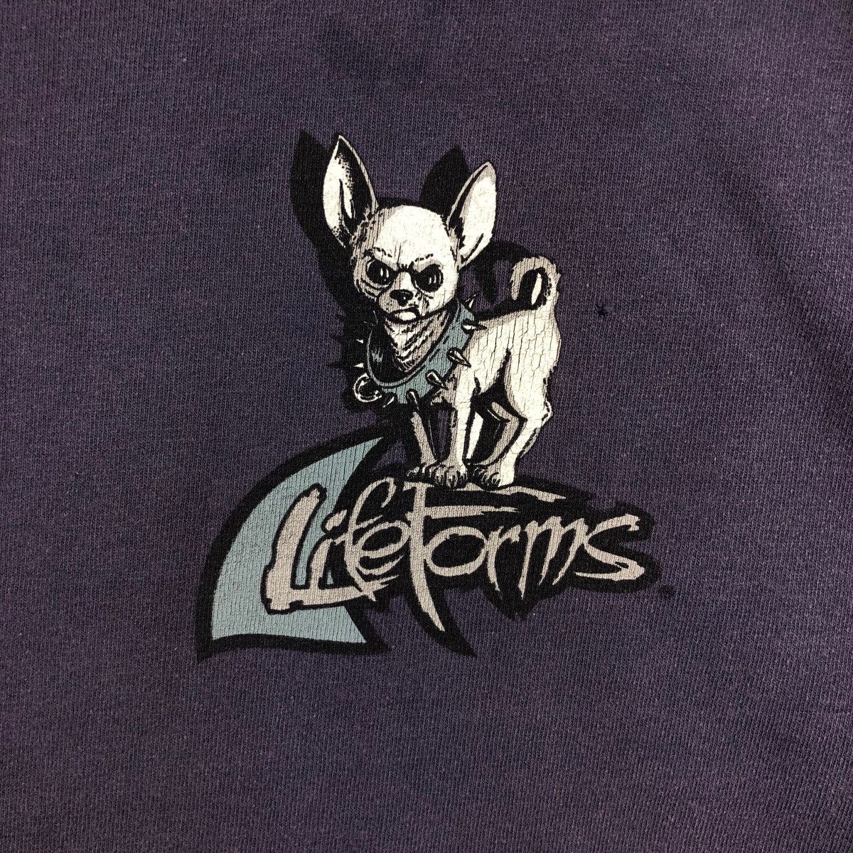 Vintage Vintage 90s Life Form Graphic Tee Shirt Beware Of Dog Size US L / EU 52-54 / 3 - 3 Thumbnail