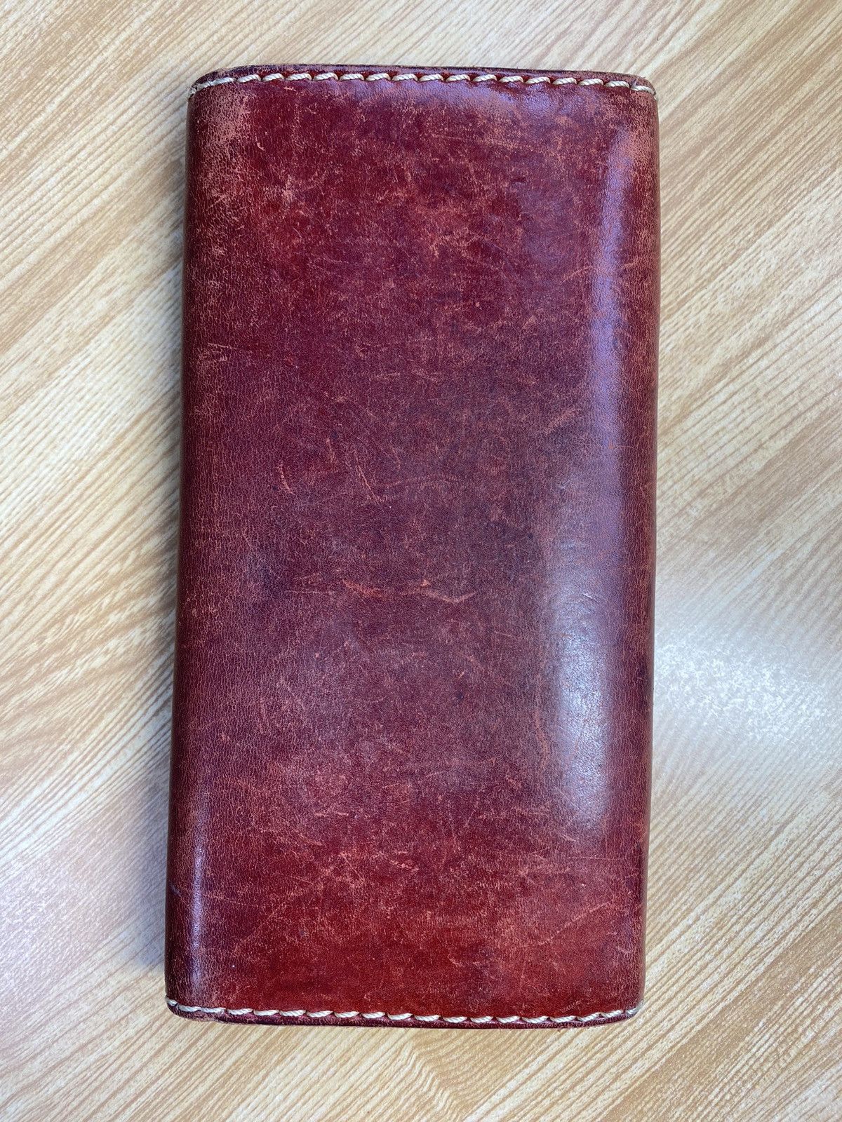 Genuine Leather × Japanese Brand Red Full Leather Long Wallet Size ONE SIZE - 2 Thumbnail
